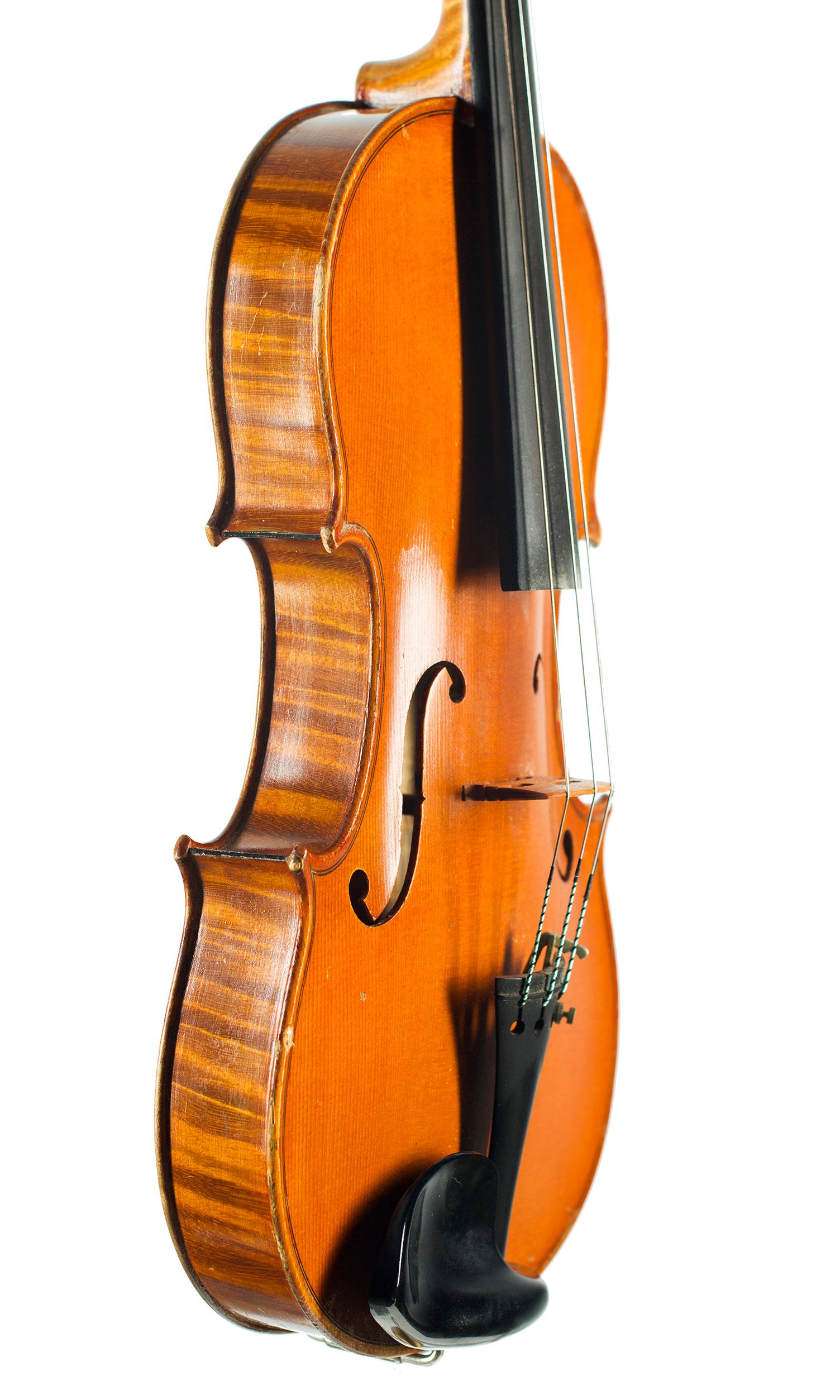 Violin by CH. J. B. Collin-Mezin, Paris, 1906 — angled view, 60°