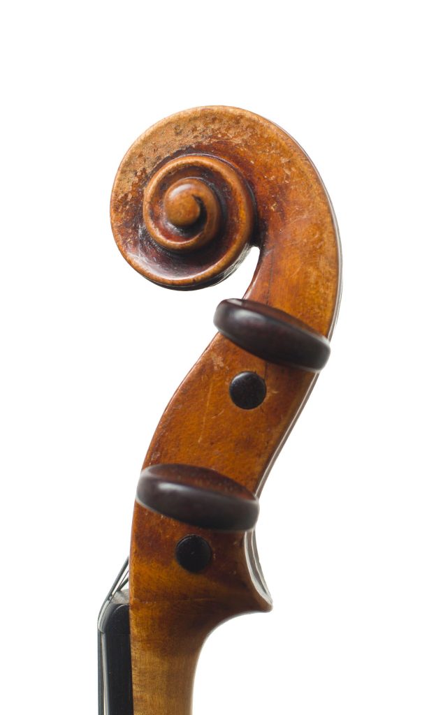 Violin, Circle of Giuseppe Odoardi, Ascoli Piceno, circa 1780 — scroll