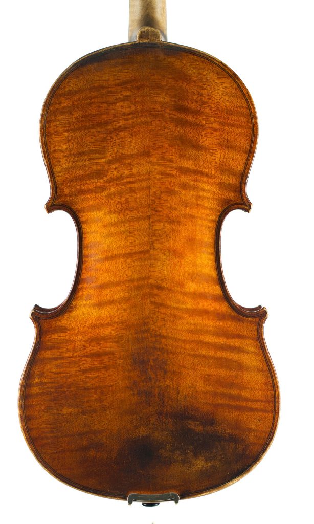 Violin by Malcolm F. Richmond, Falkirk, 1926 — back