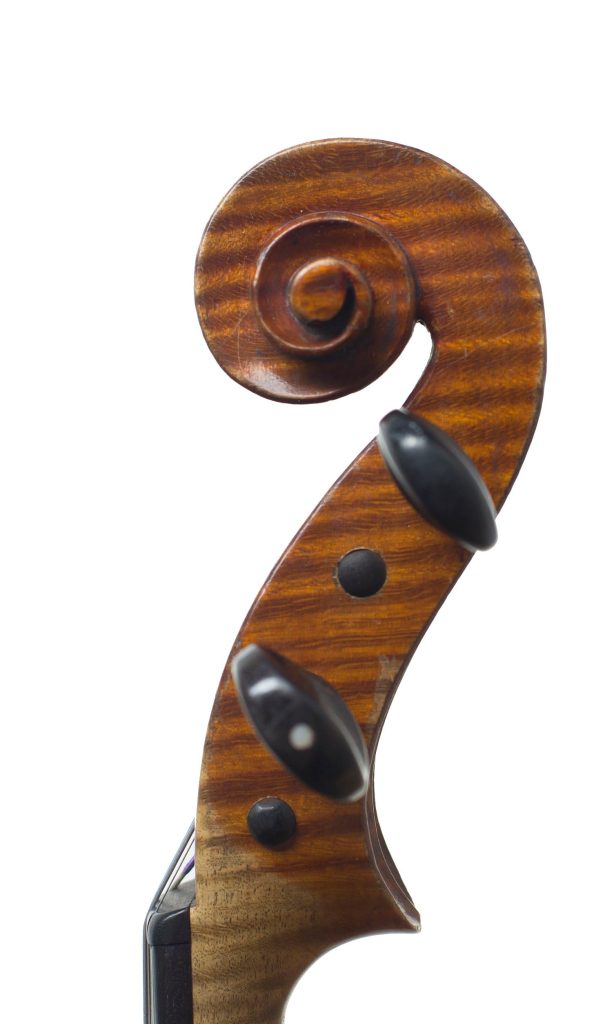 Violin by Jean Baptiste Colin, Mirecourt, circa 1890 — scroll