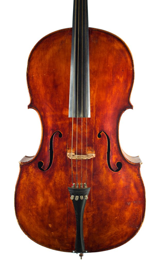 Cello by Marshall Youngman, Halifax, 1918 — front