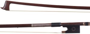 A gold-mounted viola bow by Garner Wilson, London — head and frog