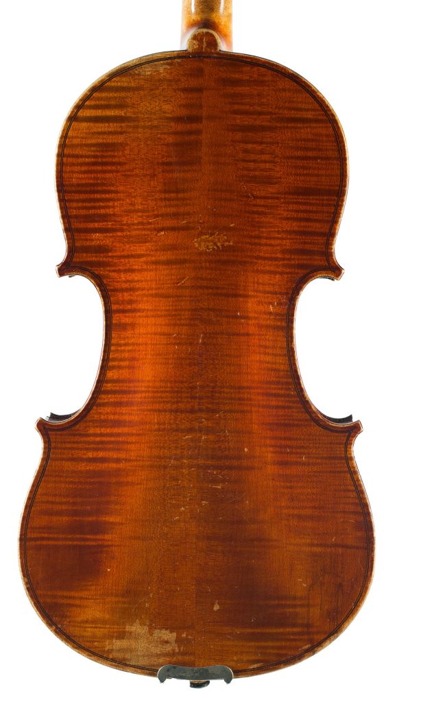 Violin, Workshop of Jerome Thibouville-Lamy, Mirecourt, circa 1910 — back
