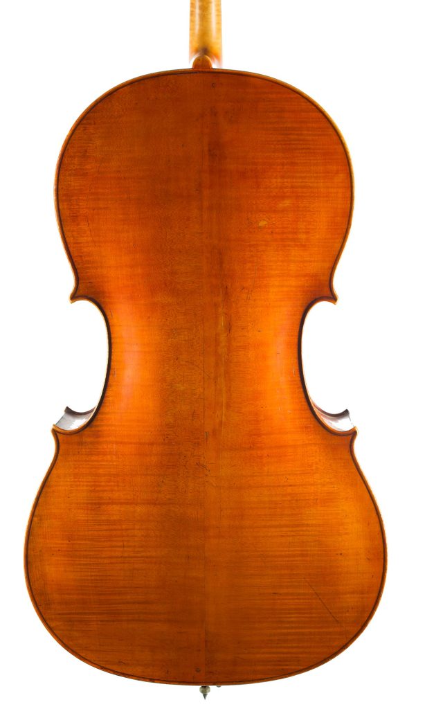 Seven-eighths cello by Alexis Maline, Mirecourt, circa 1840 — back