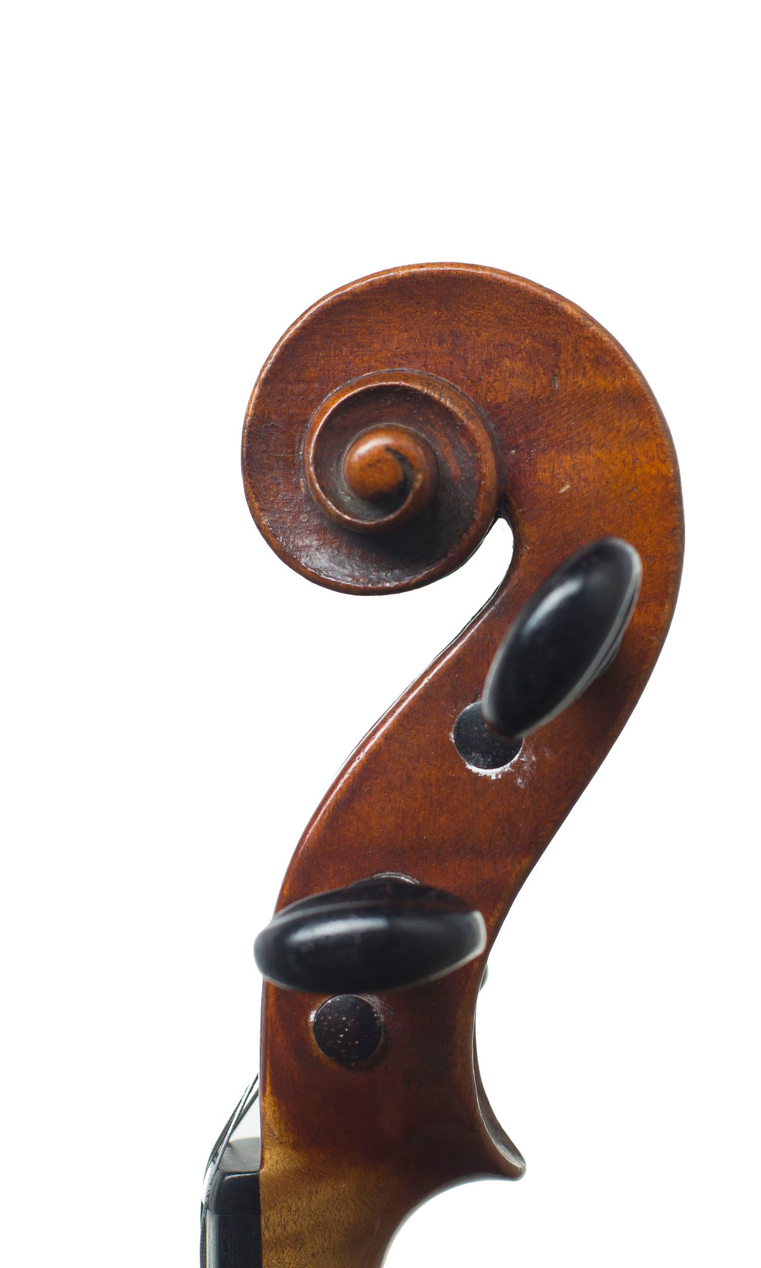 Violin by Didier Nicolas Aine, Mirecourt, circa 1820 — scroll