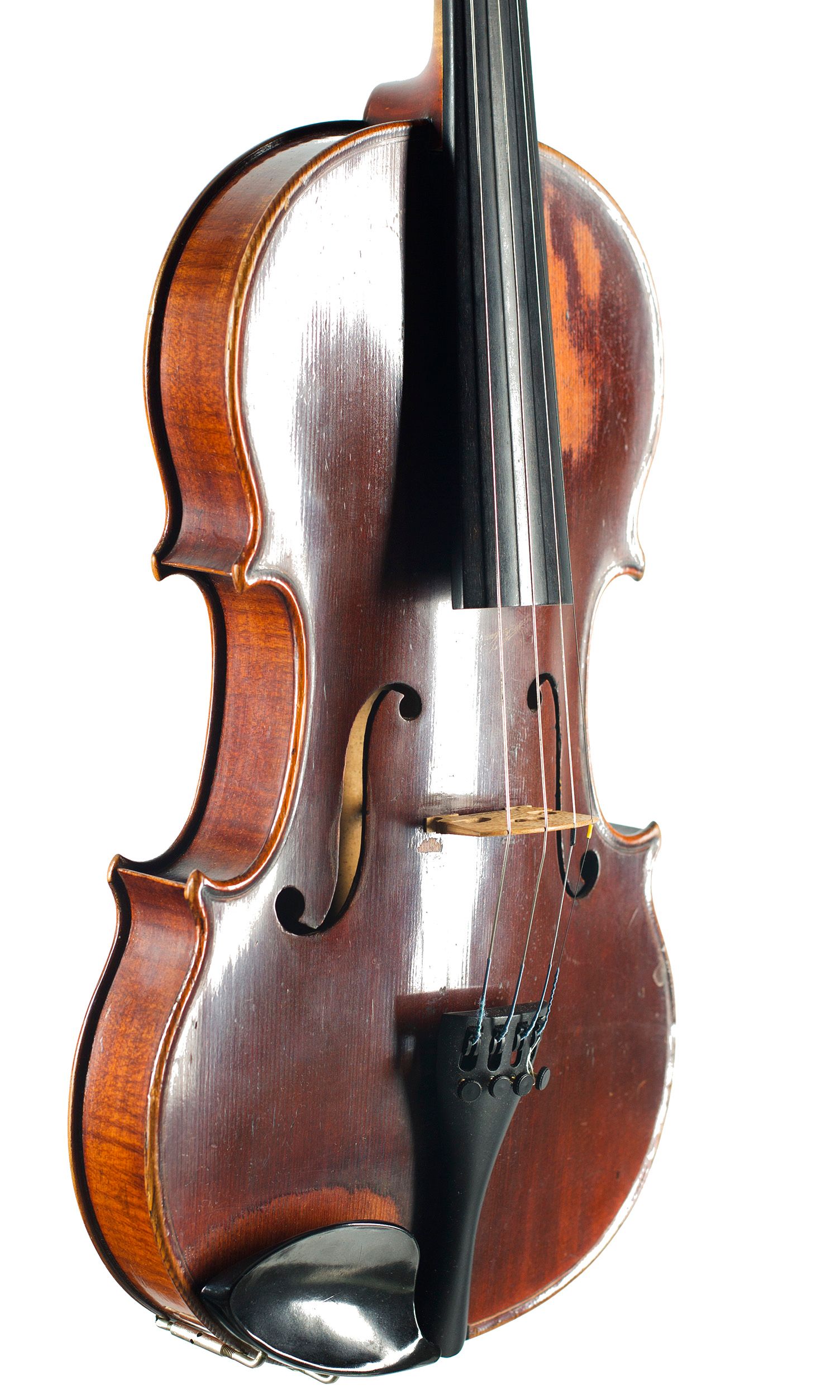 Violin by Didier Nicolas Aine, Mirecourt, circa 1820 — angled view, 40°