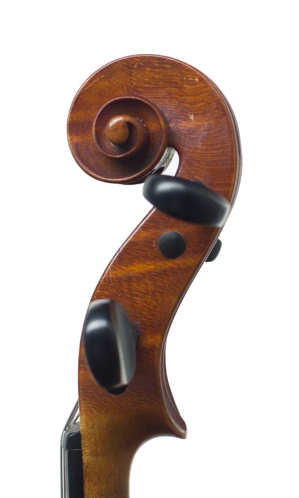 Violin, Workshop of Carlo Storioni, 1895 — scroll