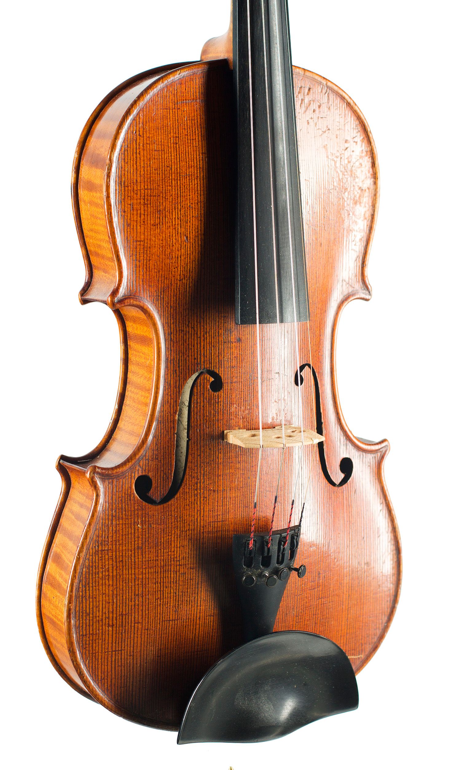 Violin, Workshop of Carlo Storioni, 1895 — angled view, 30°