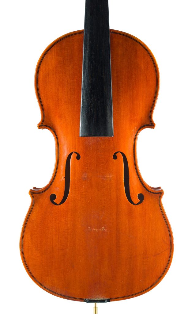 Violin by R. Williams, Oswestry, 1977 — front