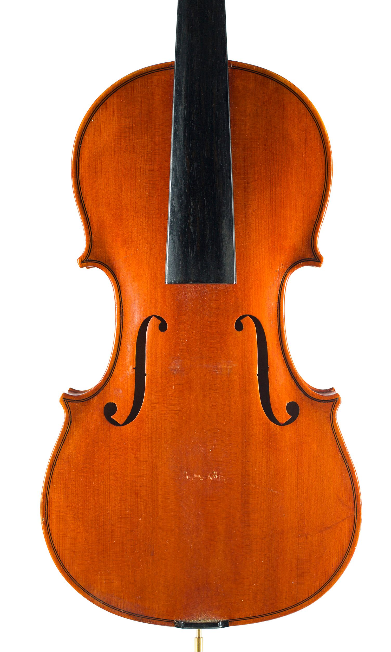 Violin by R. Williams, Oswestry, 1977 — front