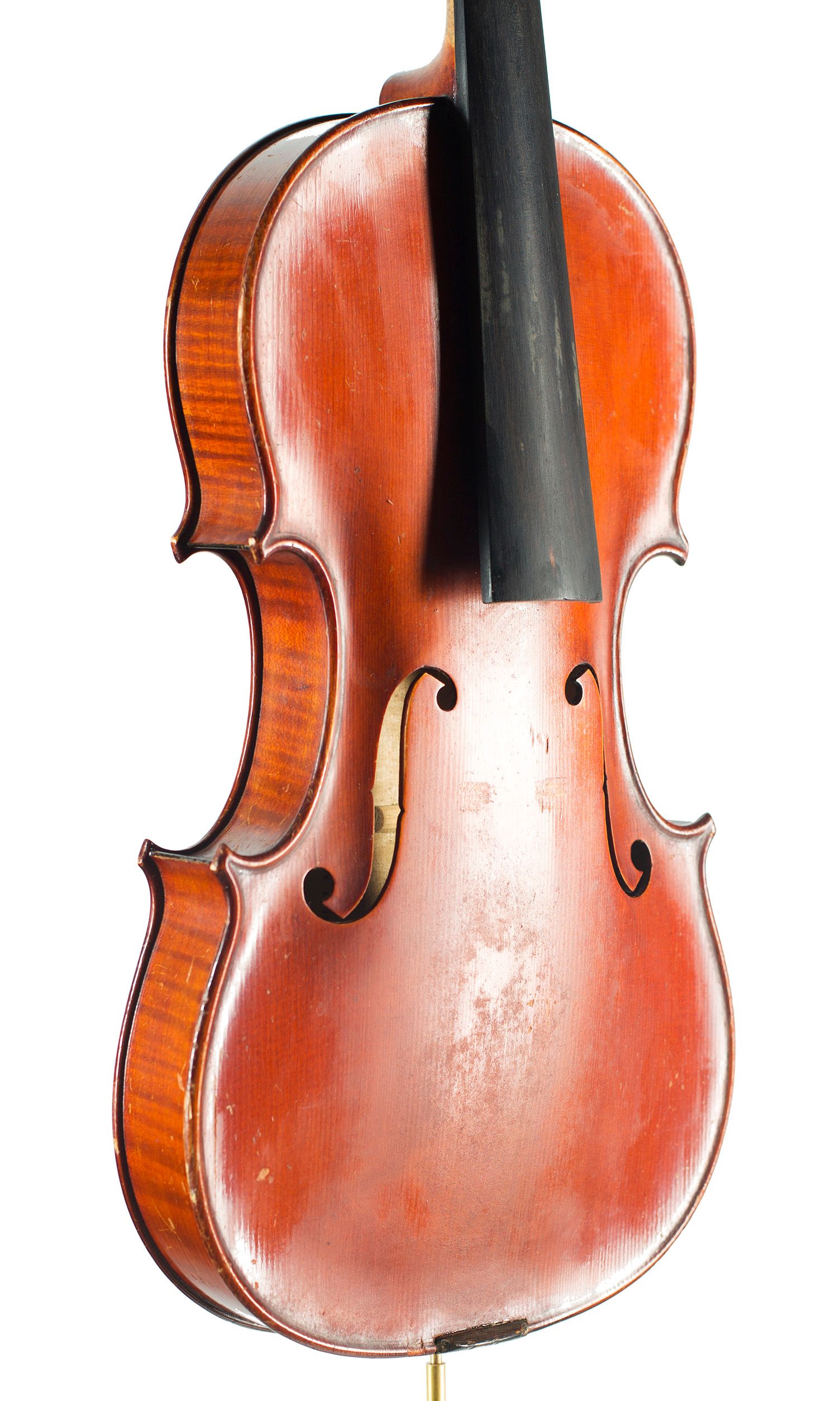 Violin, Workshop of Ch. J. B. Collin-Mezin, Mirecourt, 1928 — angled view, 40°