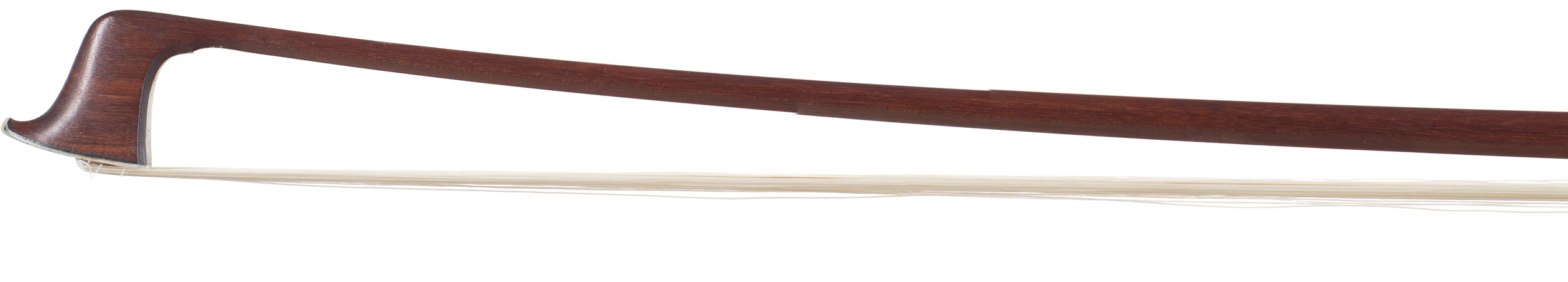 A silver-mounted violin bow by E. M. Penzel, Erlbach ,1910 — head