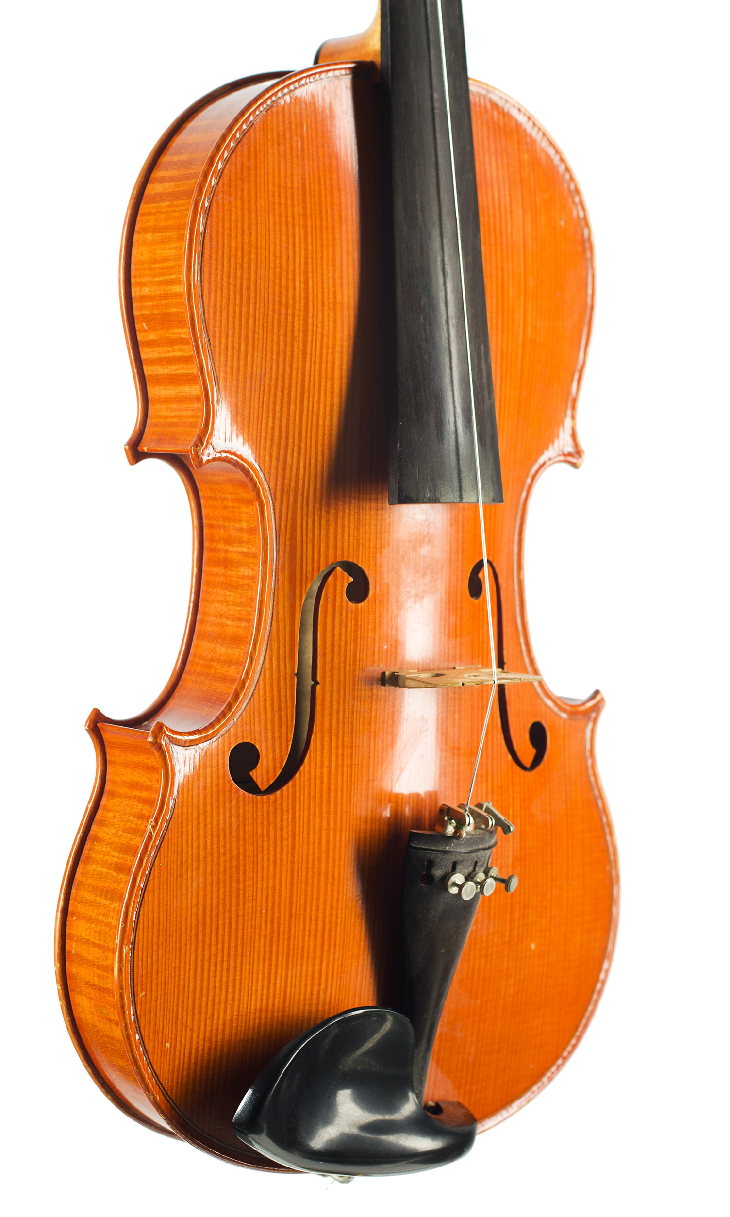 A violin by Julian Emery, England, 1981 — angled view, 40°