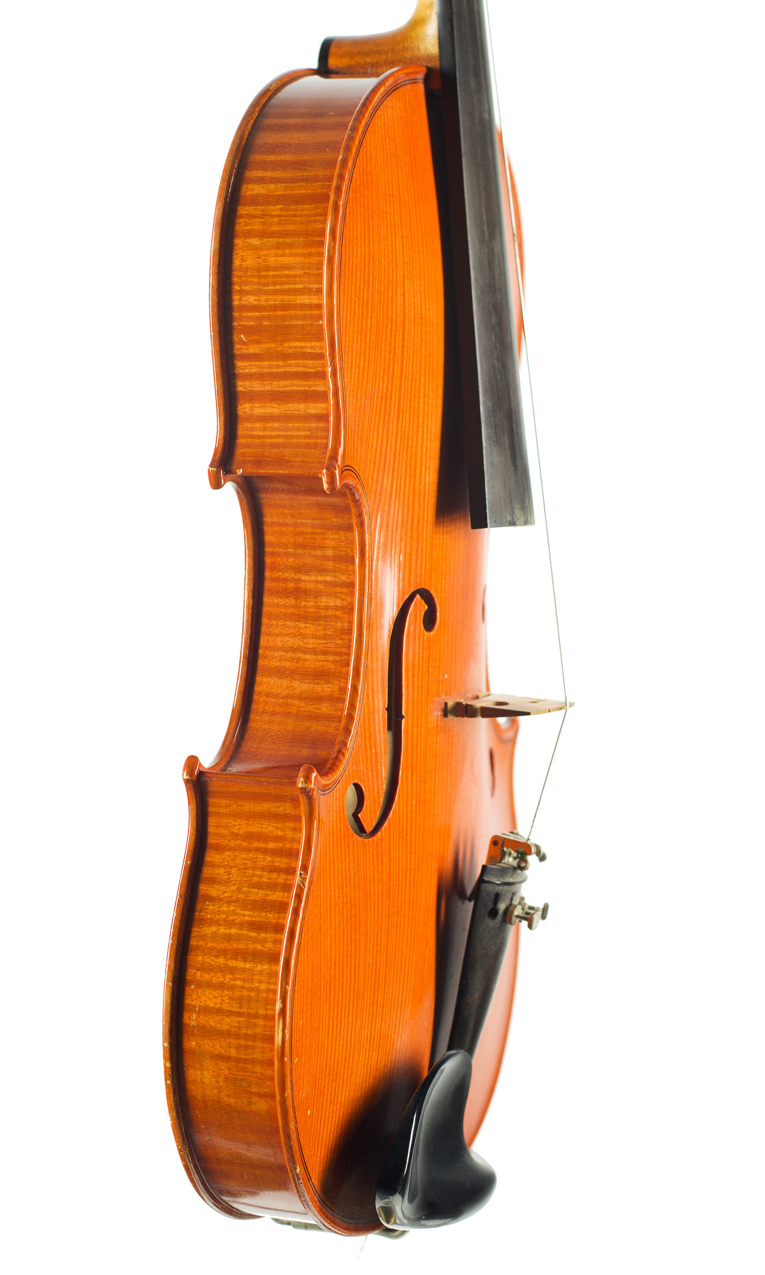A violin by Julian Emery, England, 1981 — angled view, 70°