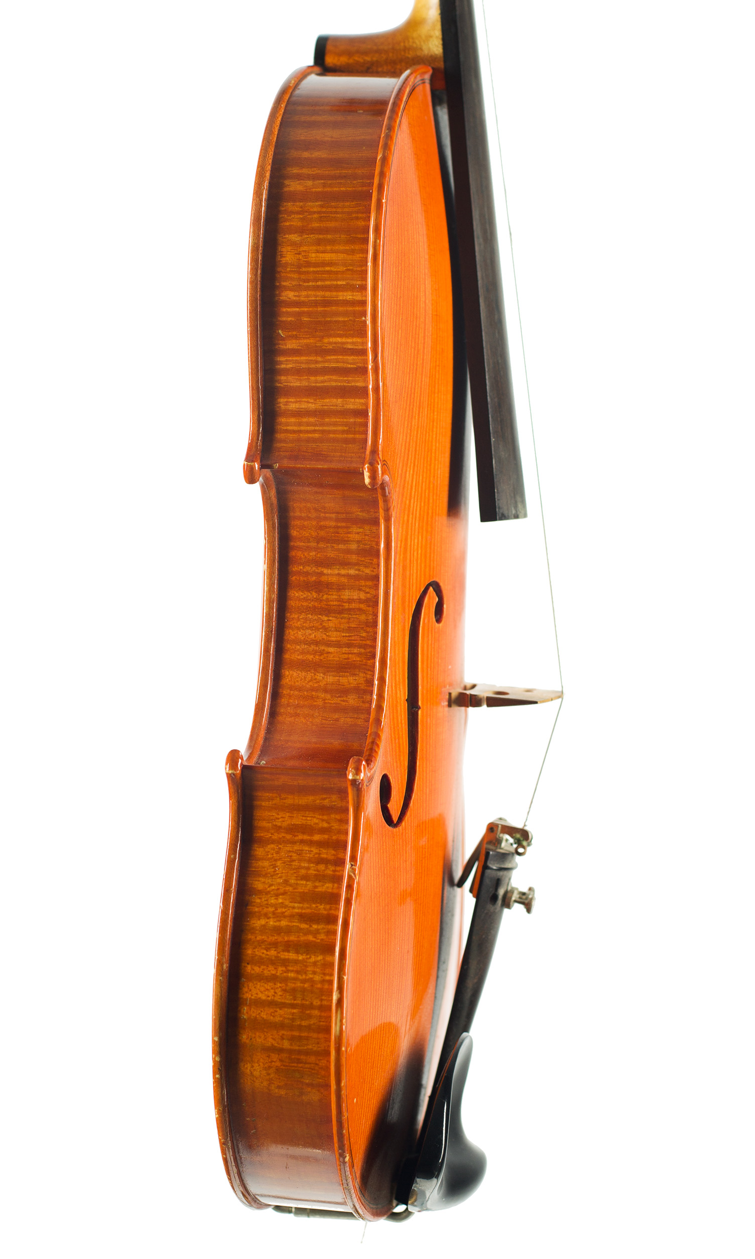A violin by Julian Emery, England, 1981 — angled view, 80°