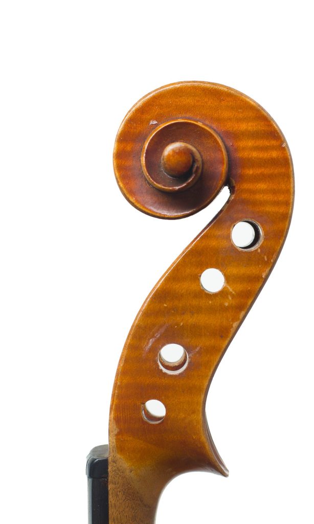 Violin, Workshop of Laberte-Humbert, France, circa 1920 — scroll