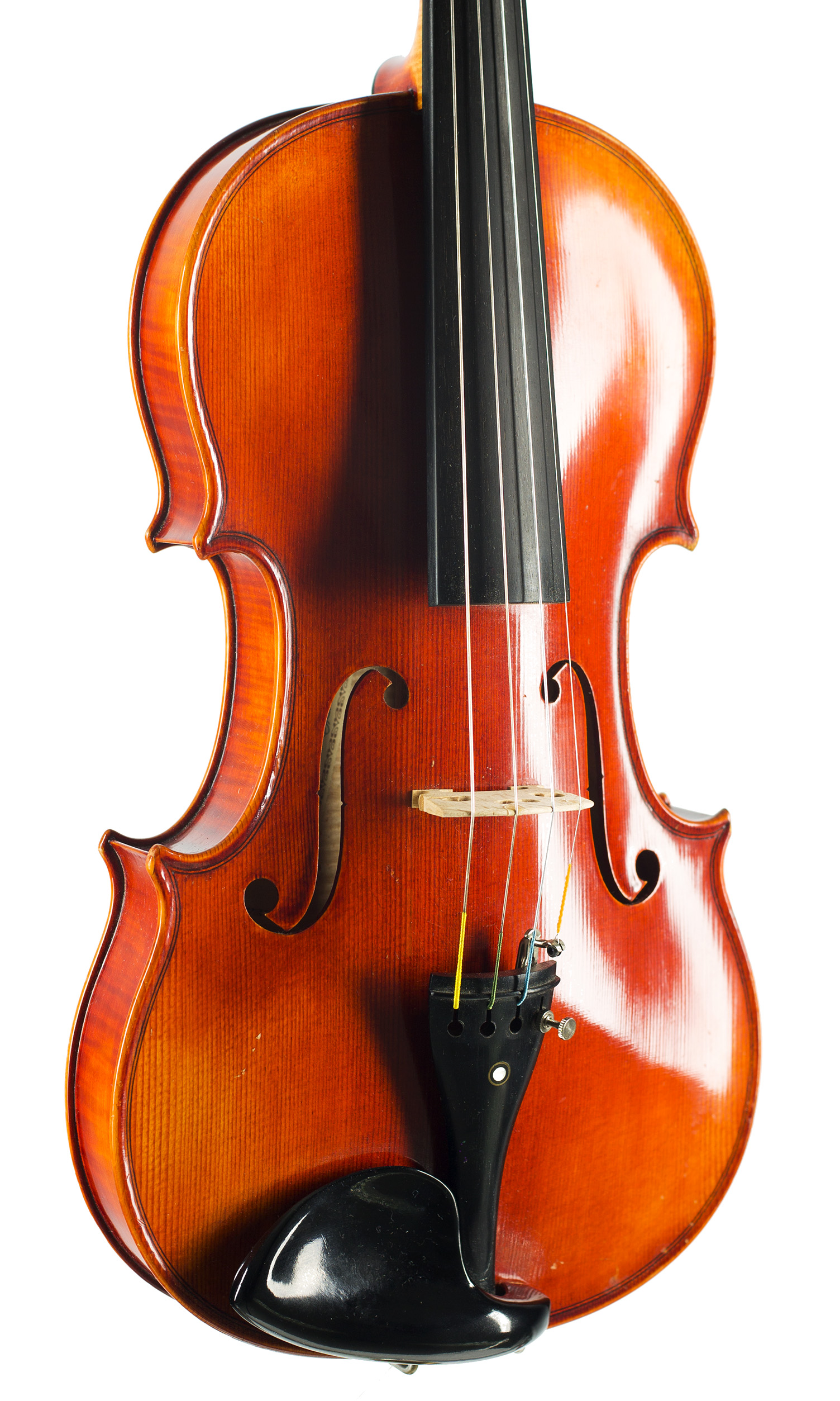A violin by Roman Teller, Erlangen, 1970 — angled view, 30°