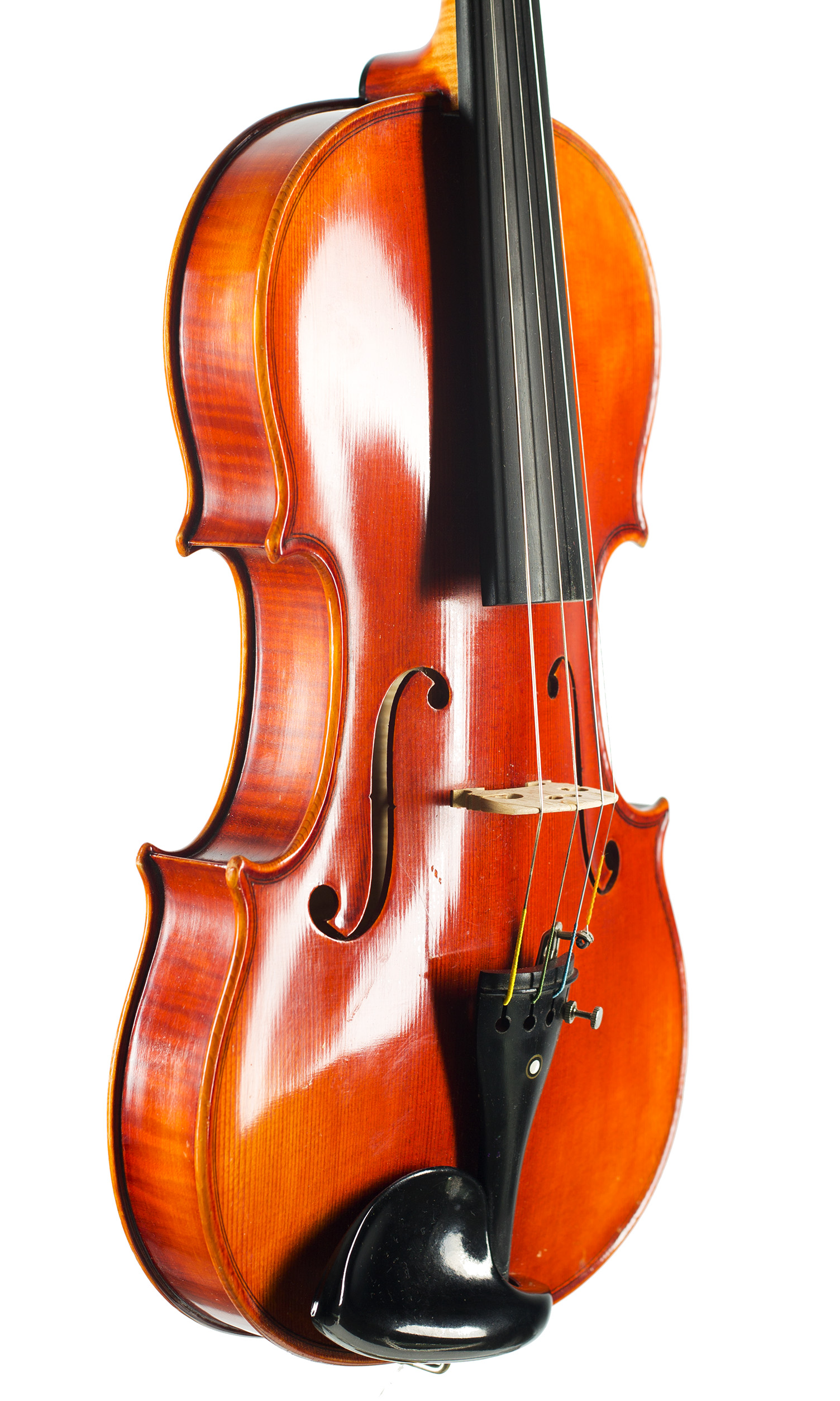 A violin by Roman Teller, Erlangen, 1970 — angled view, 50°