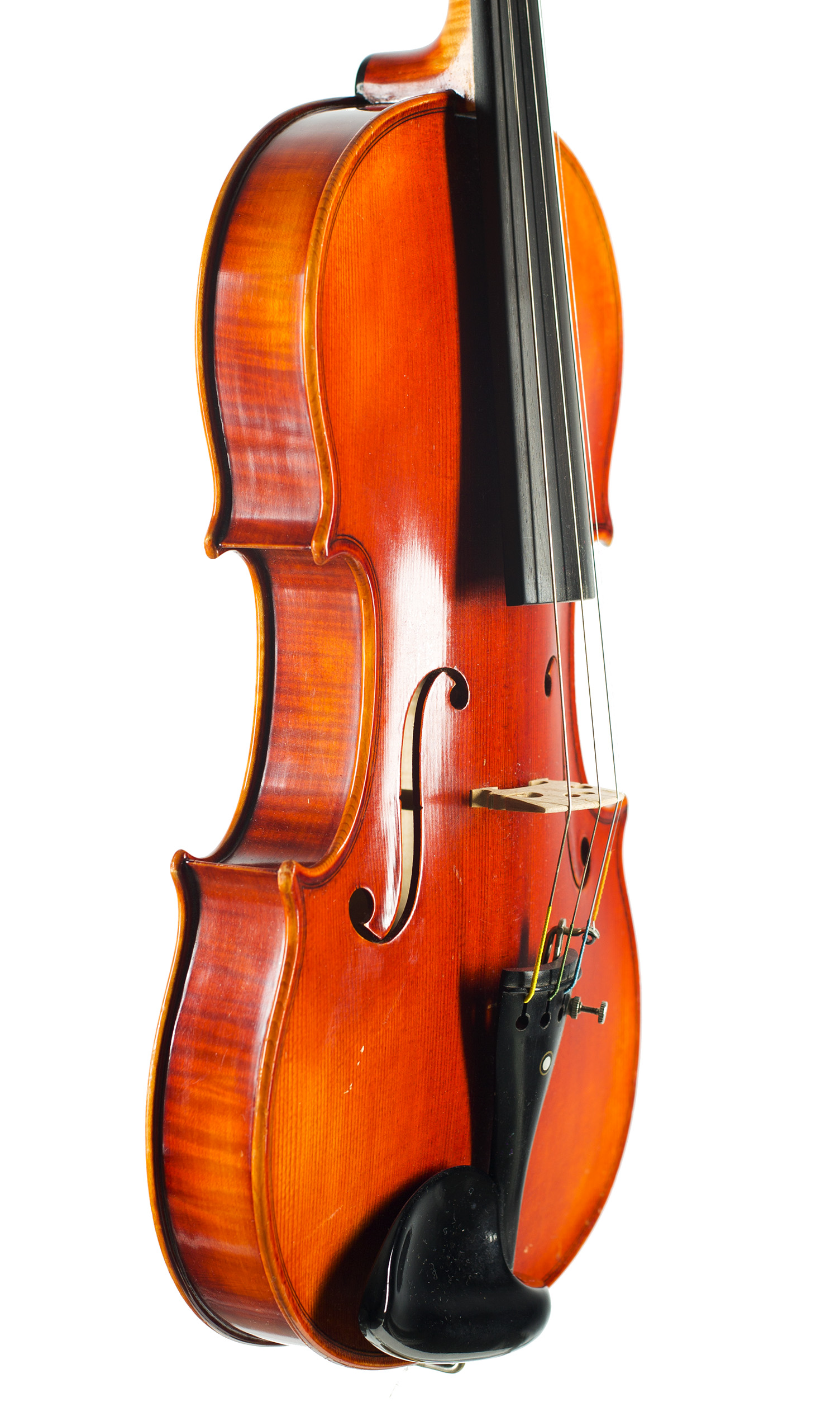 A violin by Roman Teller, Erlangen, 1970 — angled view, 60°