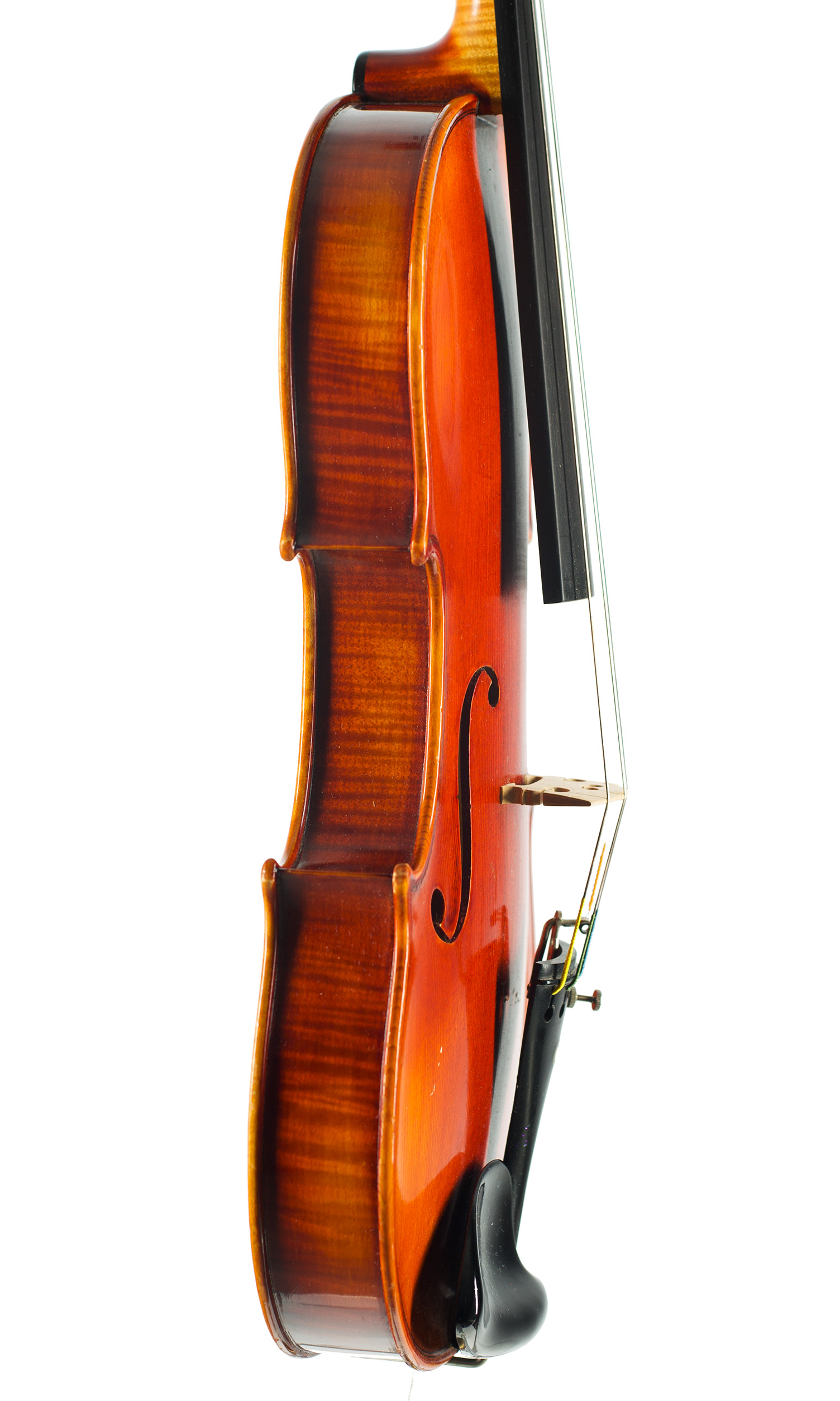A violin by Roman Teller, Erlangen, 1970 — angled view, 80°