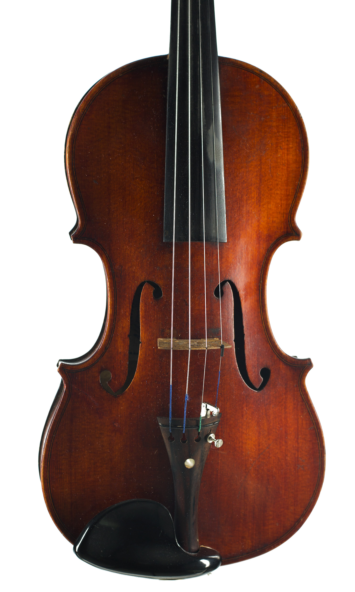 A violin by John McNeill, Edinburgh, 1918 — angled view, 10°