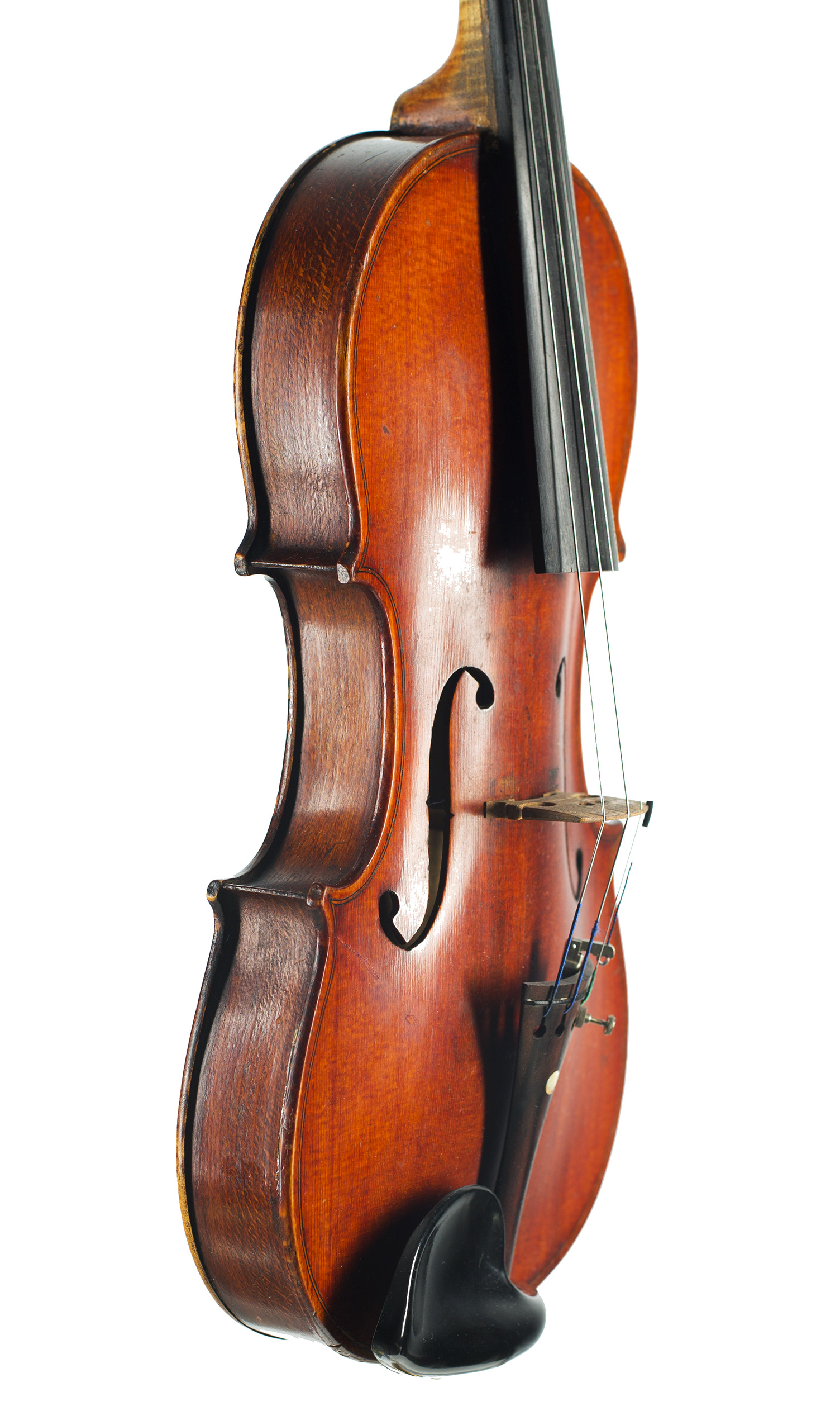 A violin by John McNeill, Edinburgh, 1918 — angled view, 60°