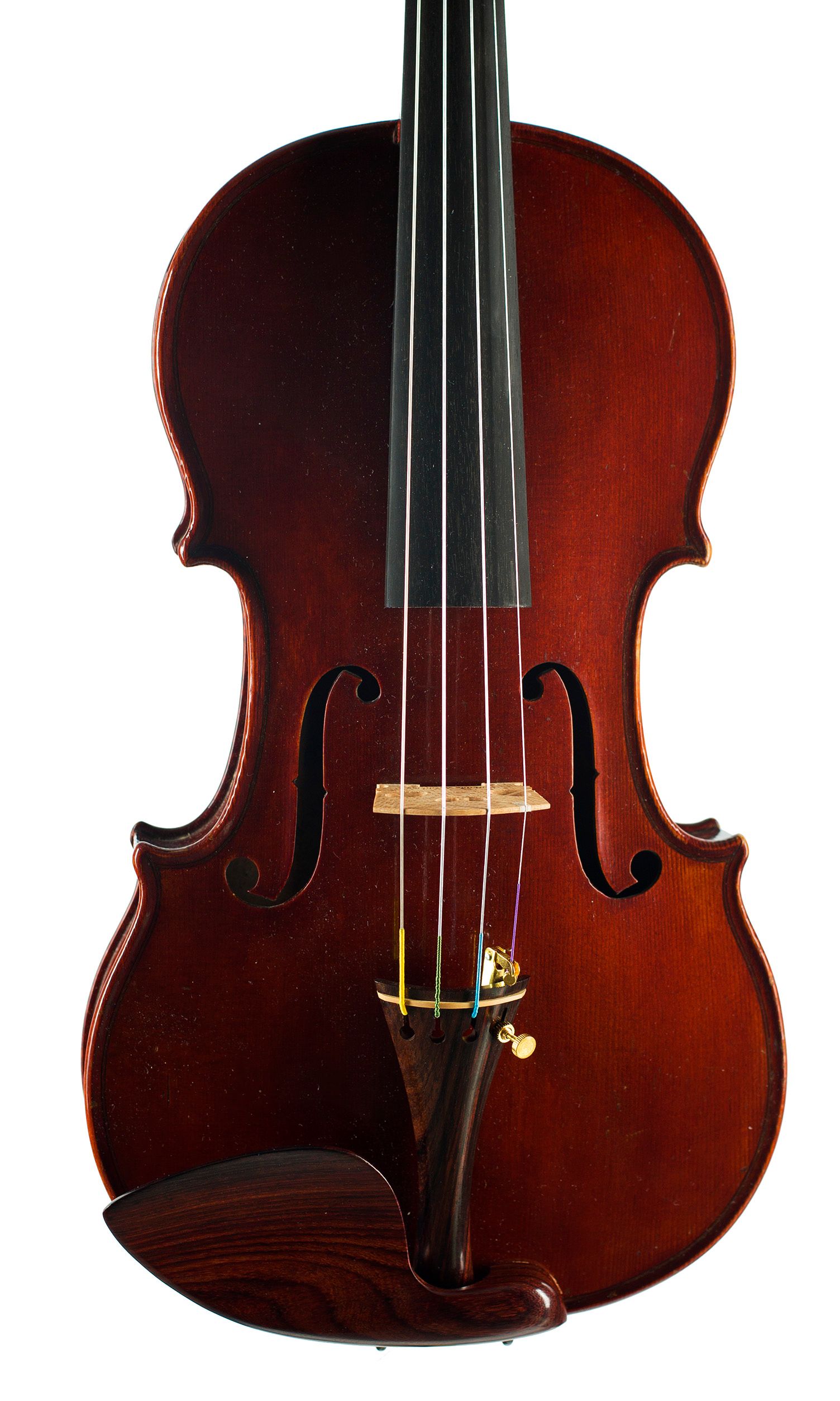 Violin, Workshop of Didier Nicolas Aine, Mirecourt, 19th Century — angled view, 10°