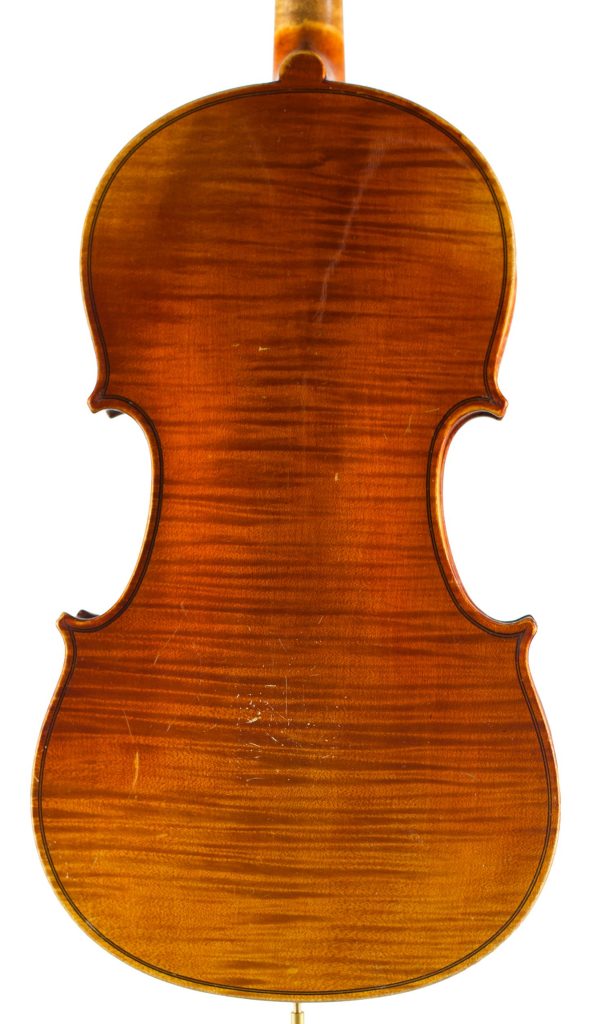 Violin, Workshop of Jerome Thibouville-Lamy, Mirecourt, circa 1920 — back