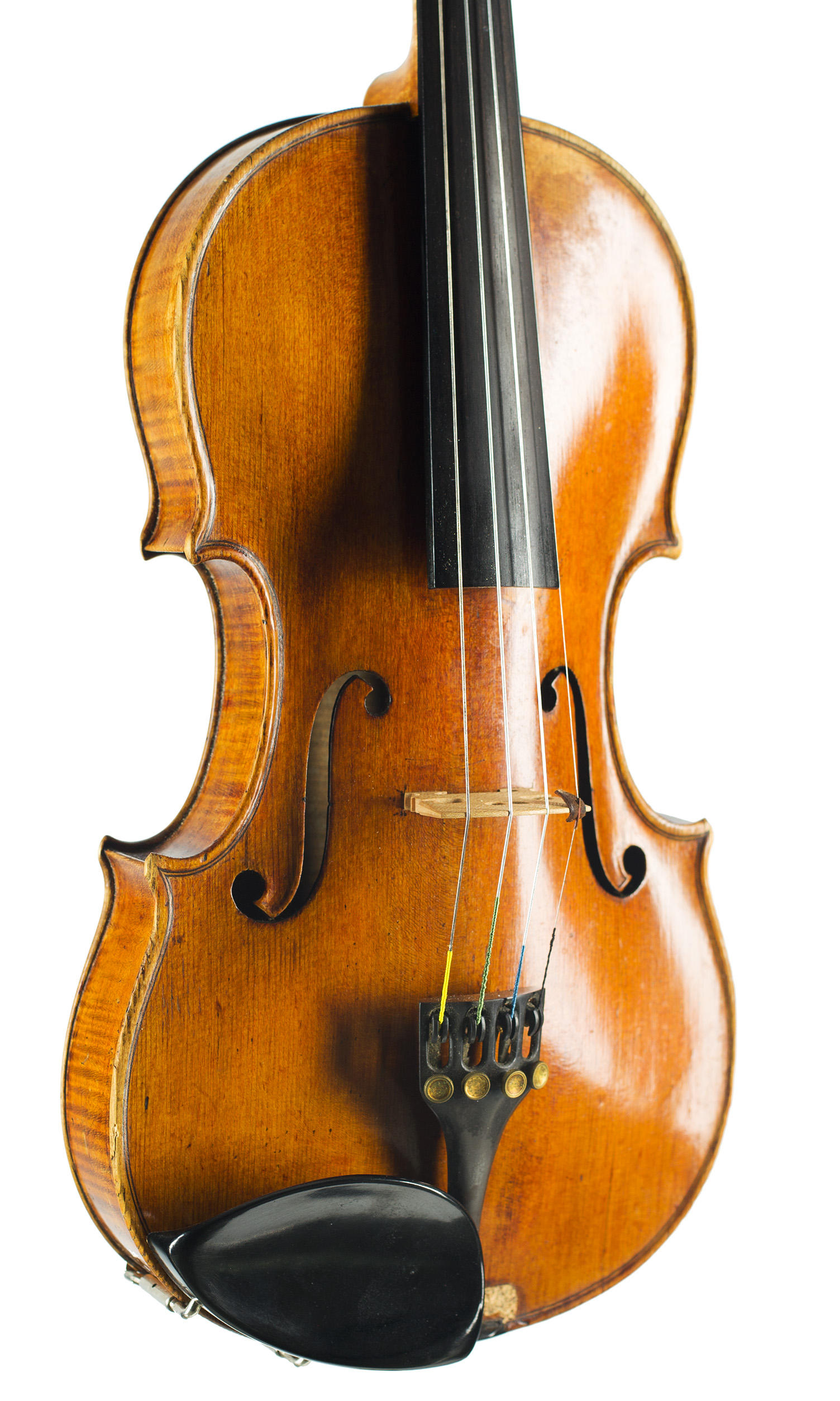 A violin by Antonius Lucca, Verona, 1910 — angled view, 30°