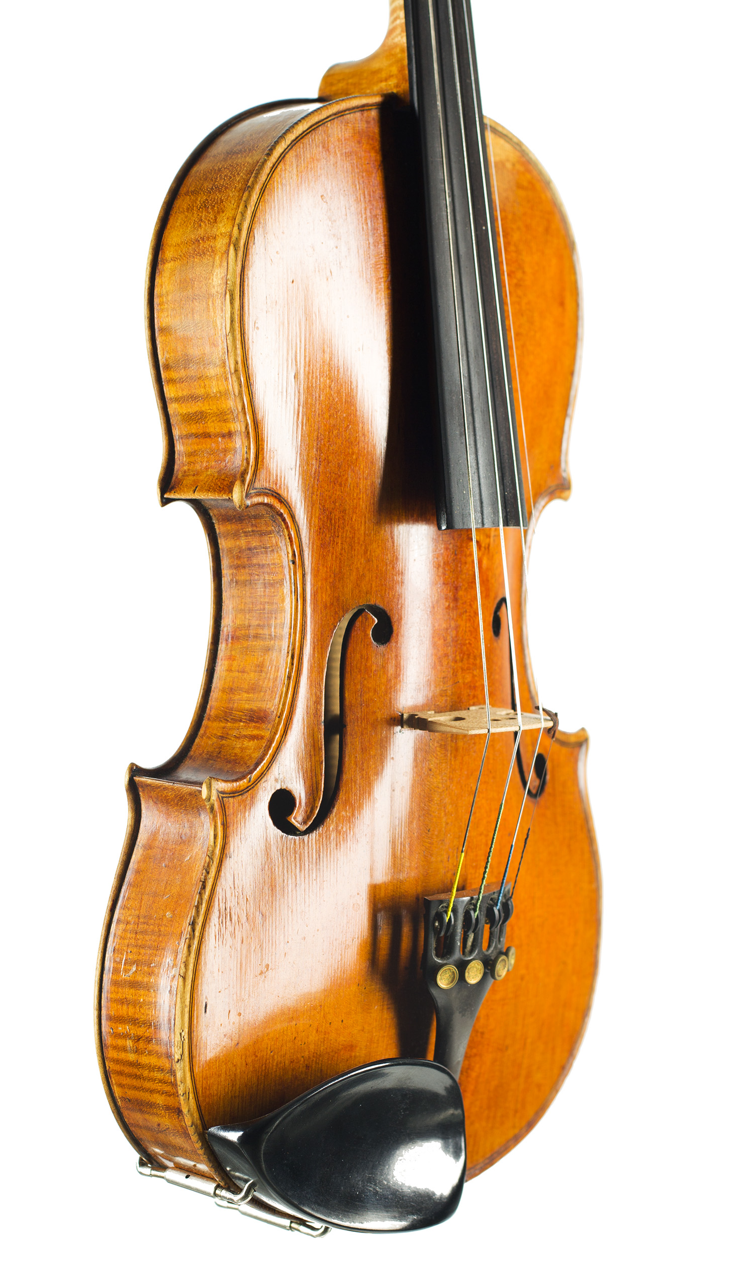 A violin by Antonius Lucca, Verona, 1910 — angled view, 50°