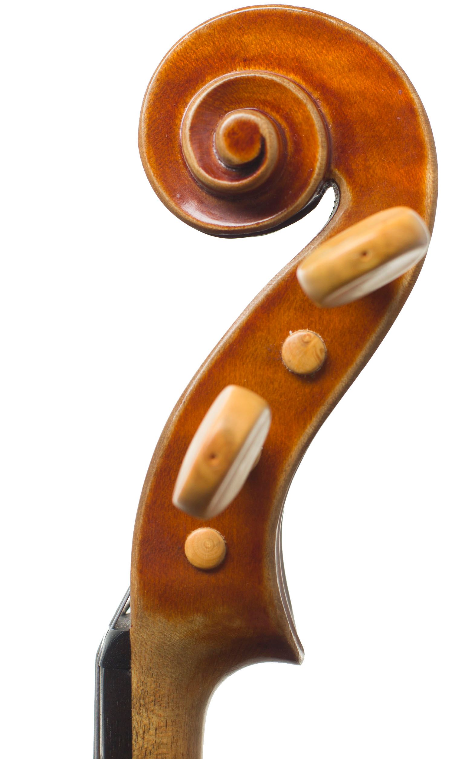 Viola by William Piper, Birmingham, 1982 — scroll