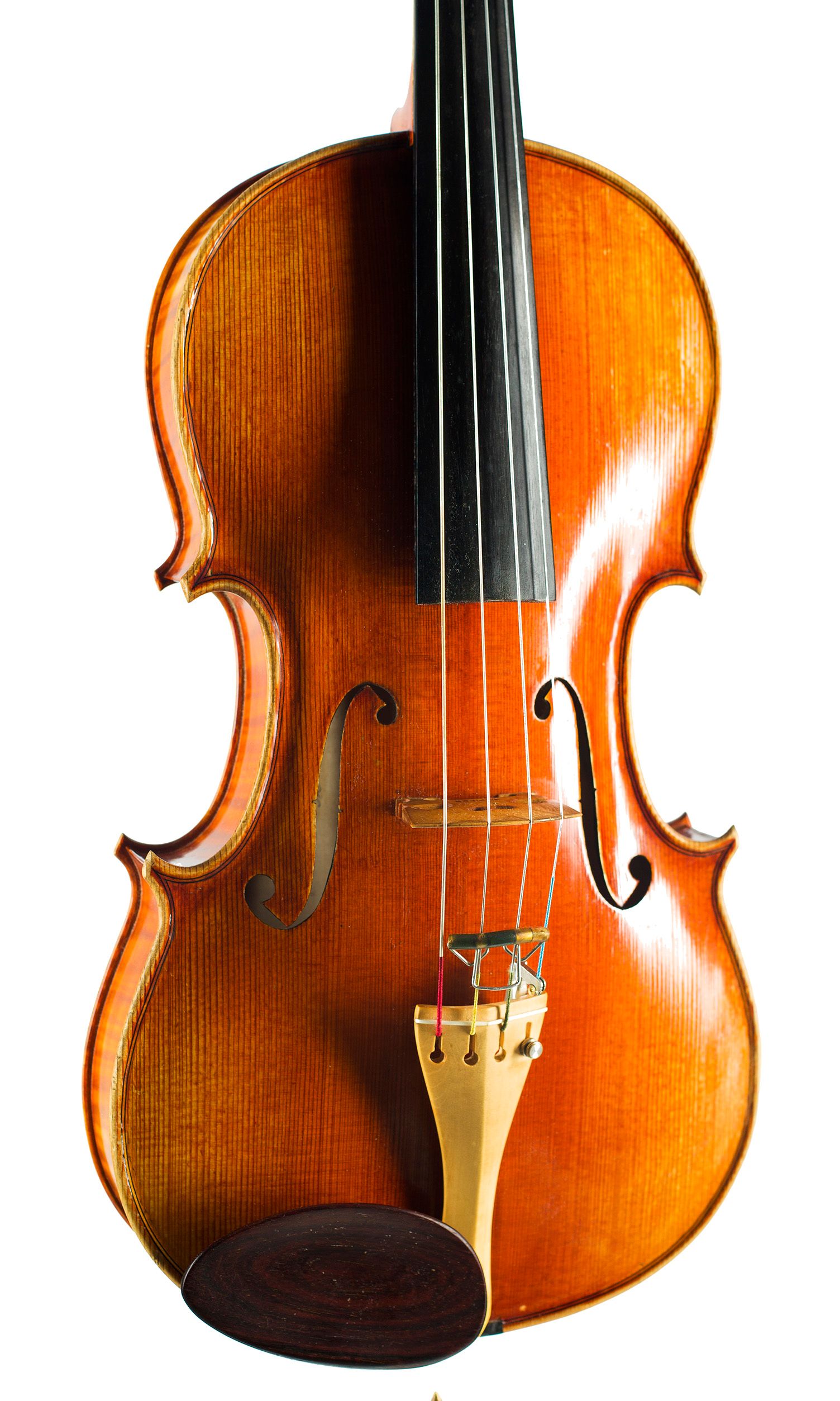 Viola by William Piper, Birmingham, 1982 — angled view, 20°