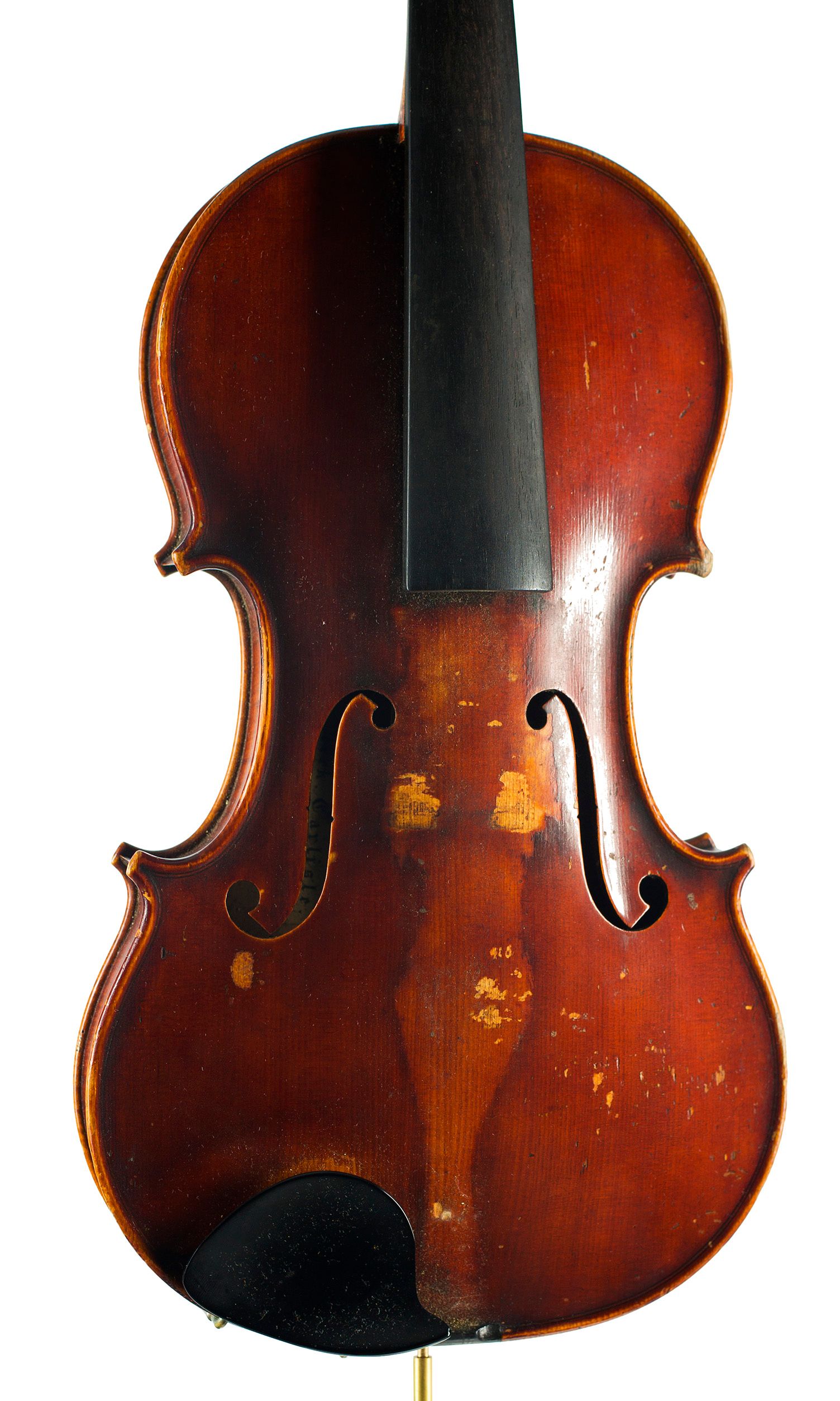 Violin by James Meek, Carlisle, 1893 — angled view, 20°