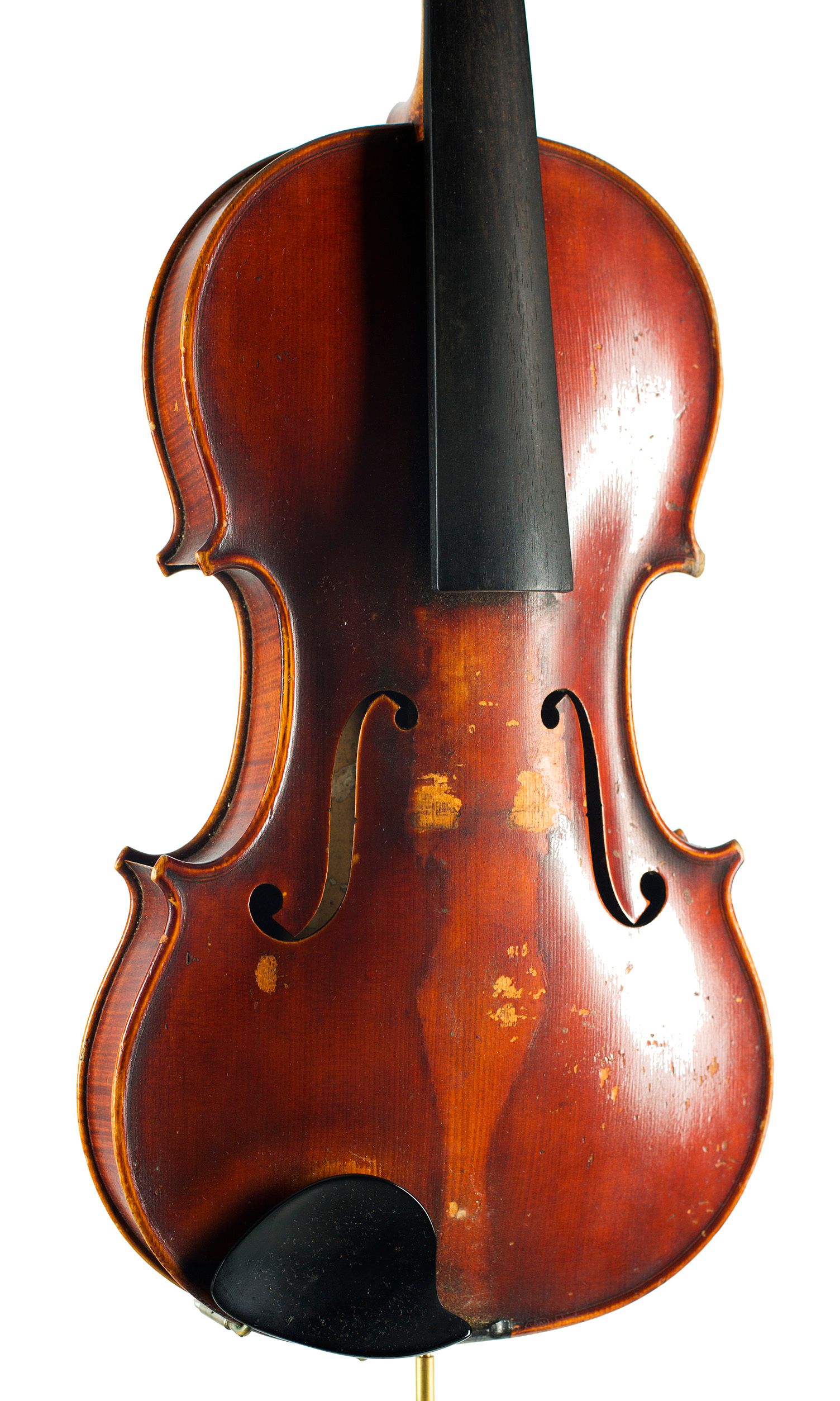 Violin by James Meek, Carlisle, 1893 — angled view, 30°