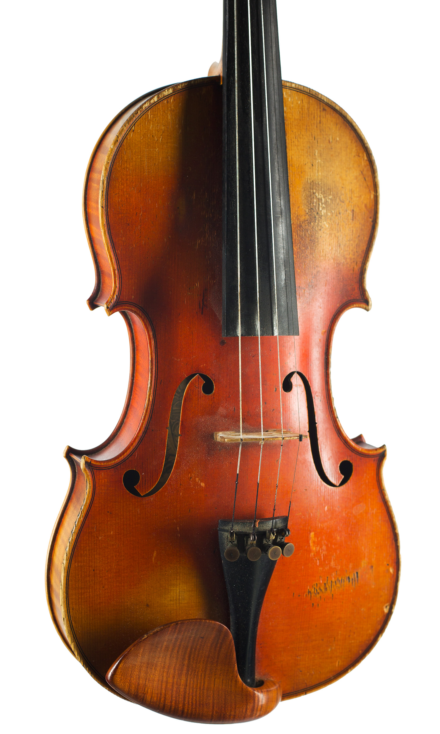 A violin by William E. Hill & Sons, London, circa 1887 — angled view, 20°