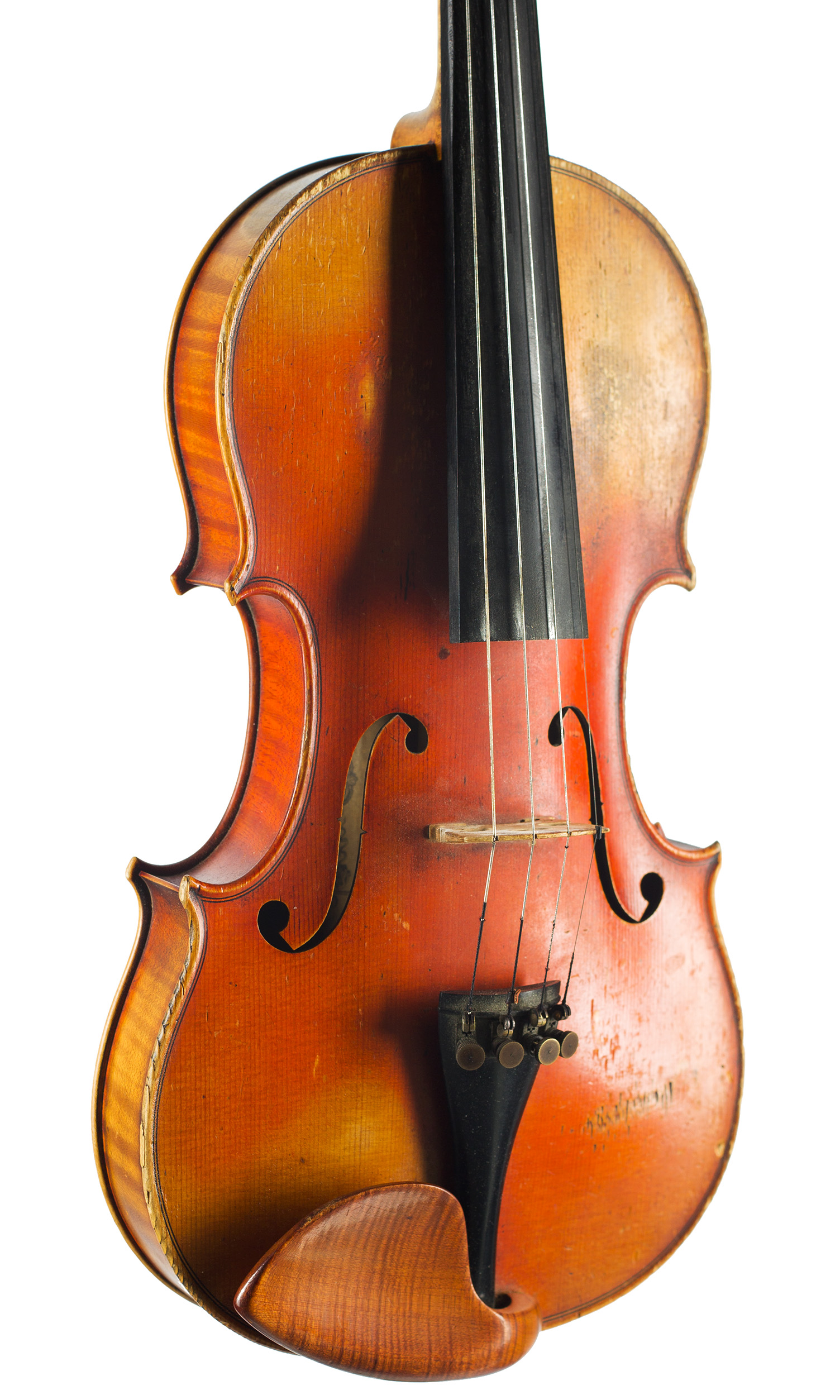 A violin by William E. Hill & Sons, London, circa 1887 — angled view, 30°