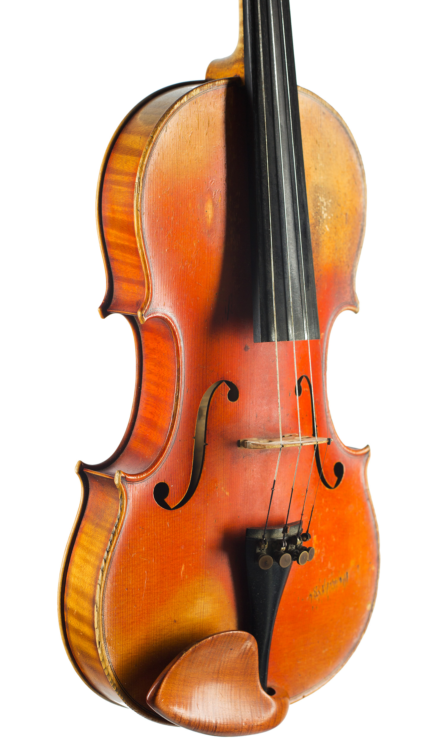 A violin by William E. Hill & Sons, London, circa 1887 — angled view, 40°