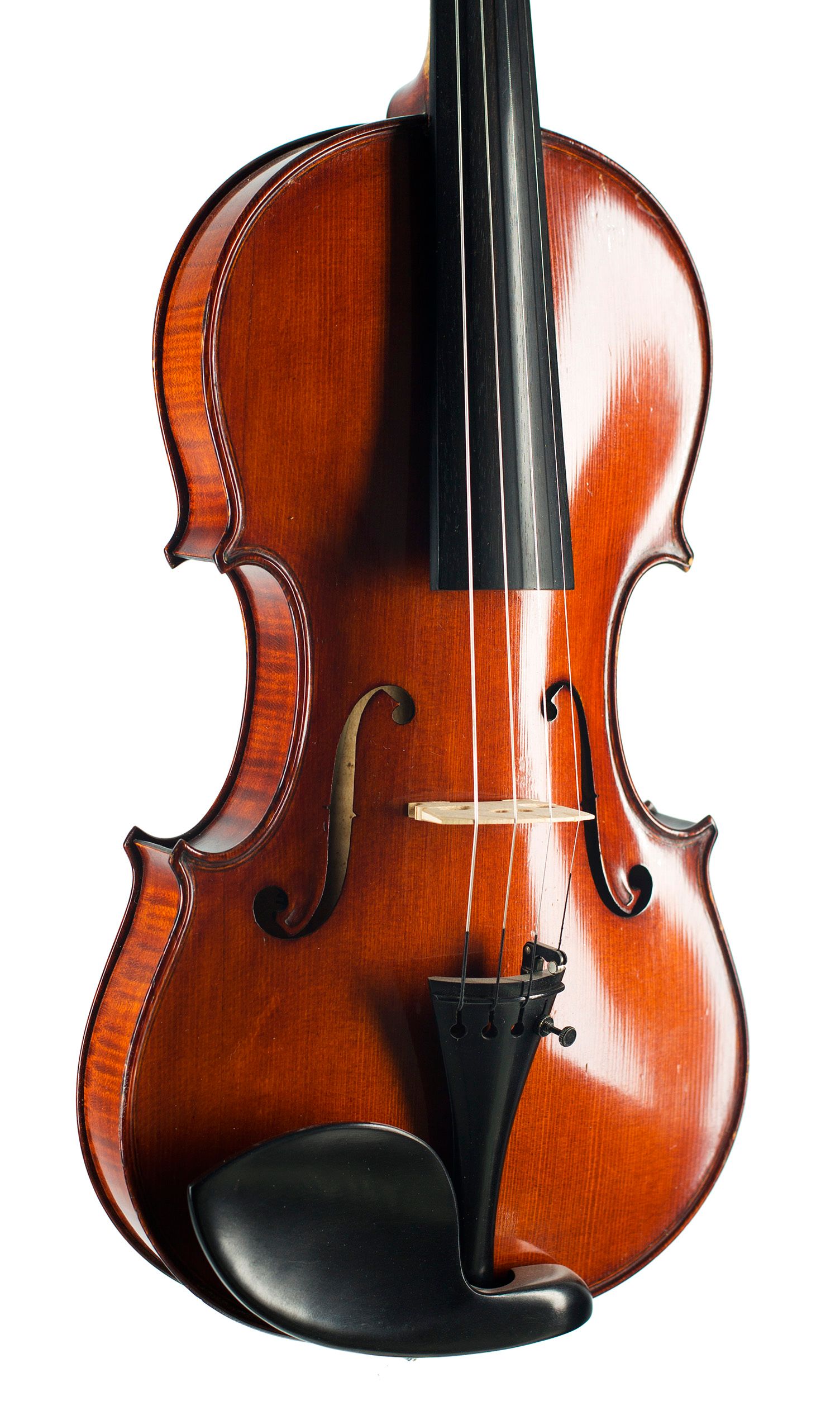 Violin, Workshop of Aristide Cavalli, Cremona, 1923 — angled view, 30°