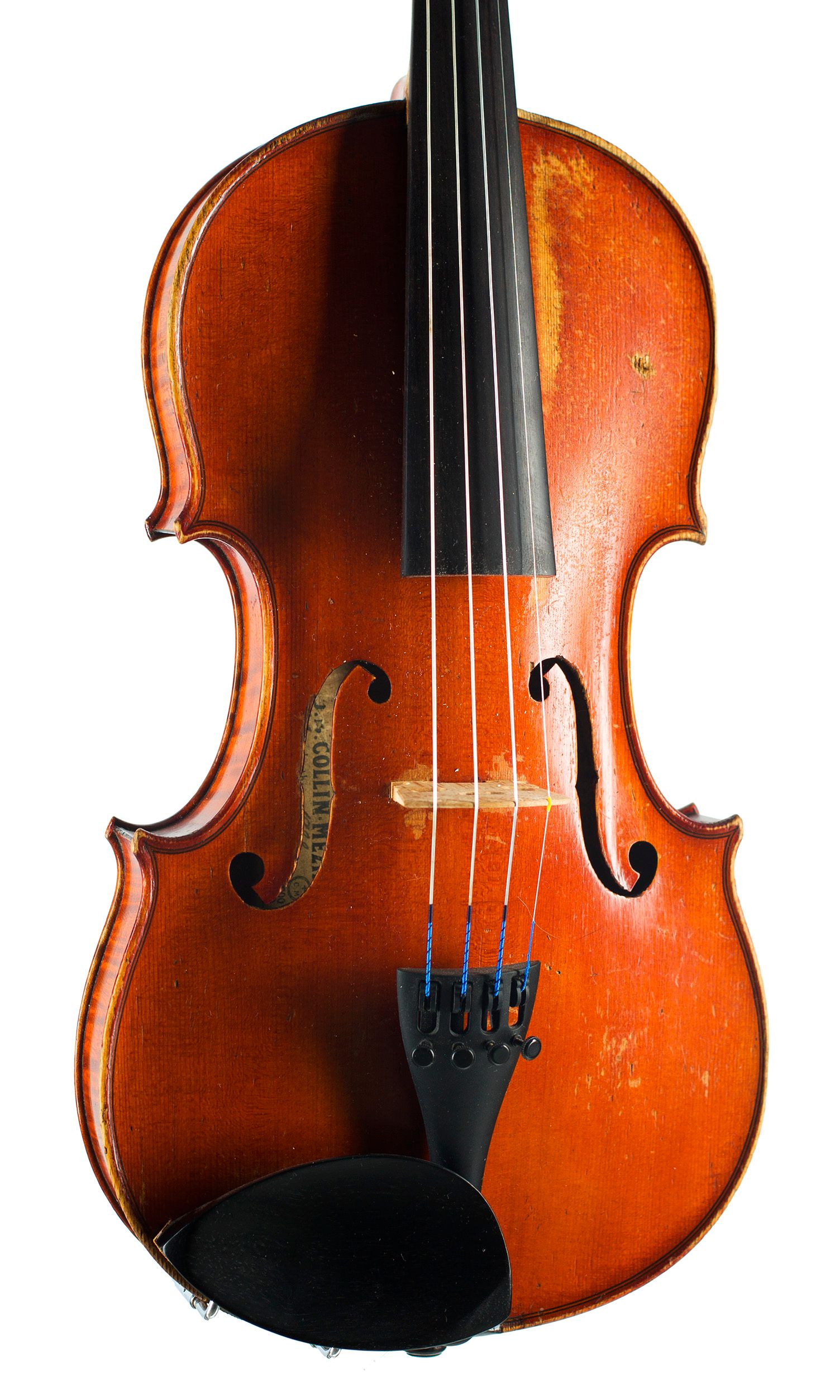 Violin, Workshop of Ch. J. B. Collin-Mezin (Fils), Mirecourt, 192* — angled view, 20°