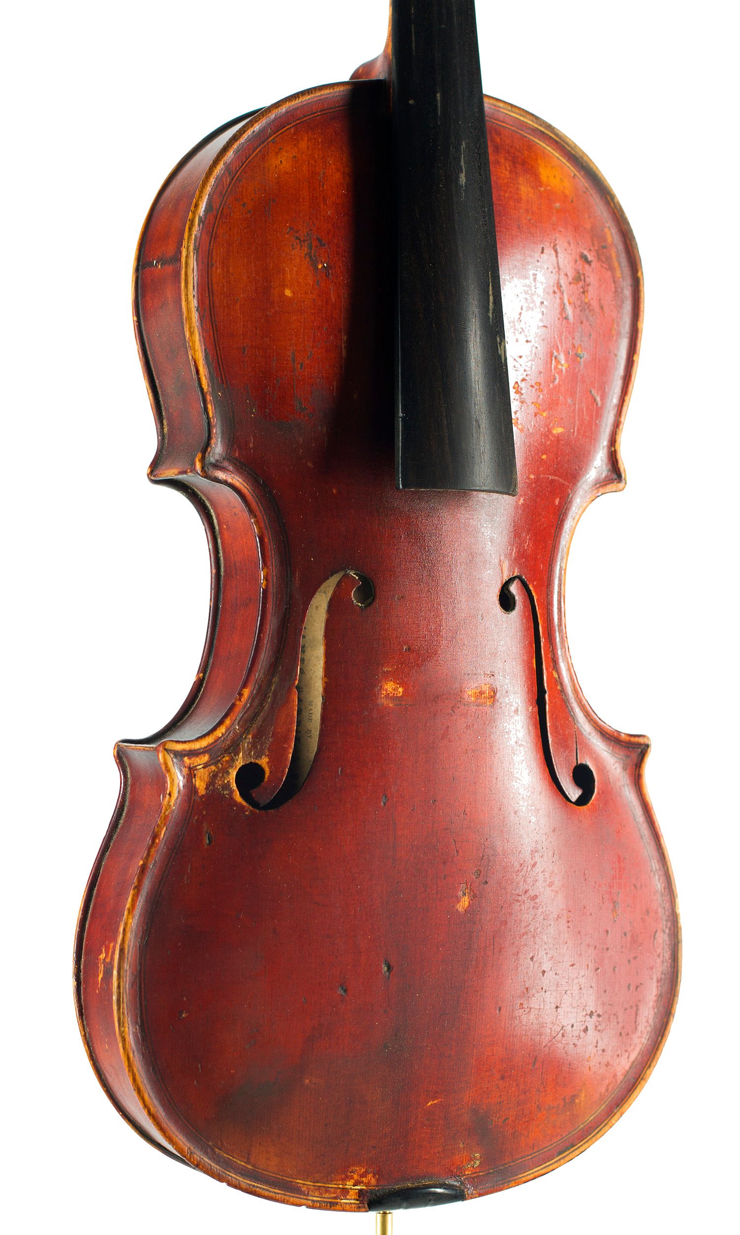 Violin by James Hardie, Edinburgh, 1885 — angled view, 30°