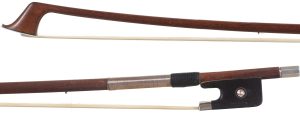 A silver-mounted cello bow by Jean-François Daber, Lyon — head and frog