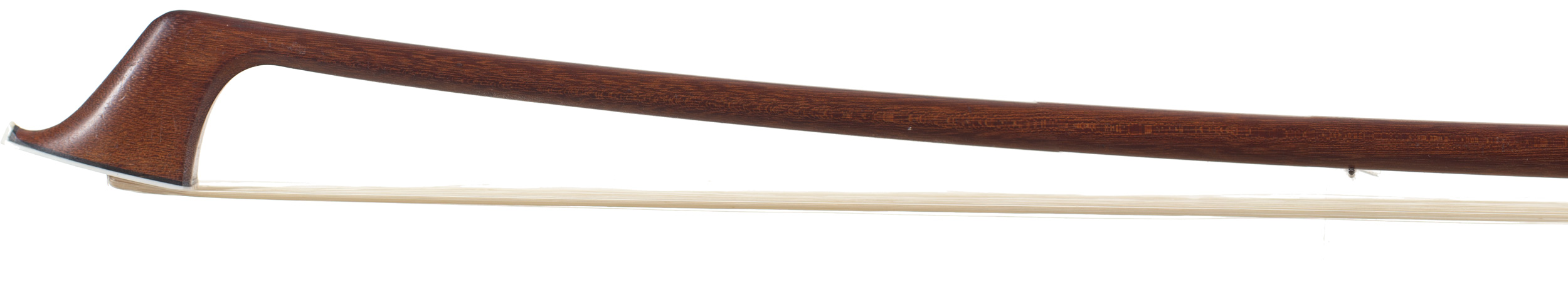 A silver-mounted cello bow by Jean-François Daber, Lyon — head