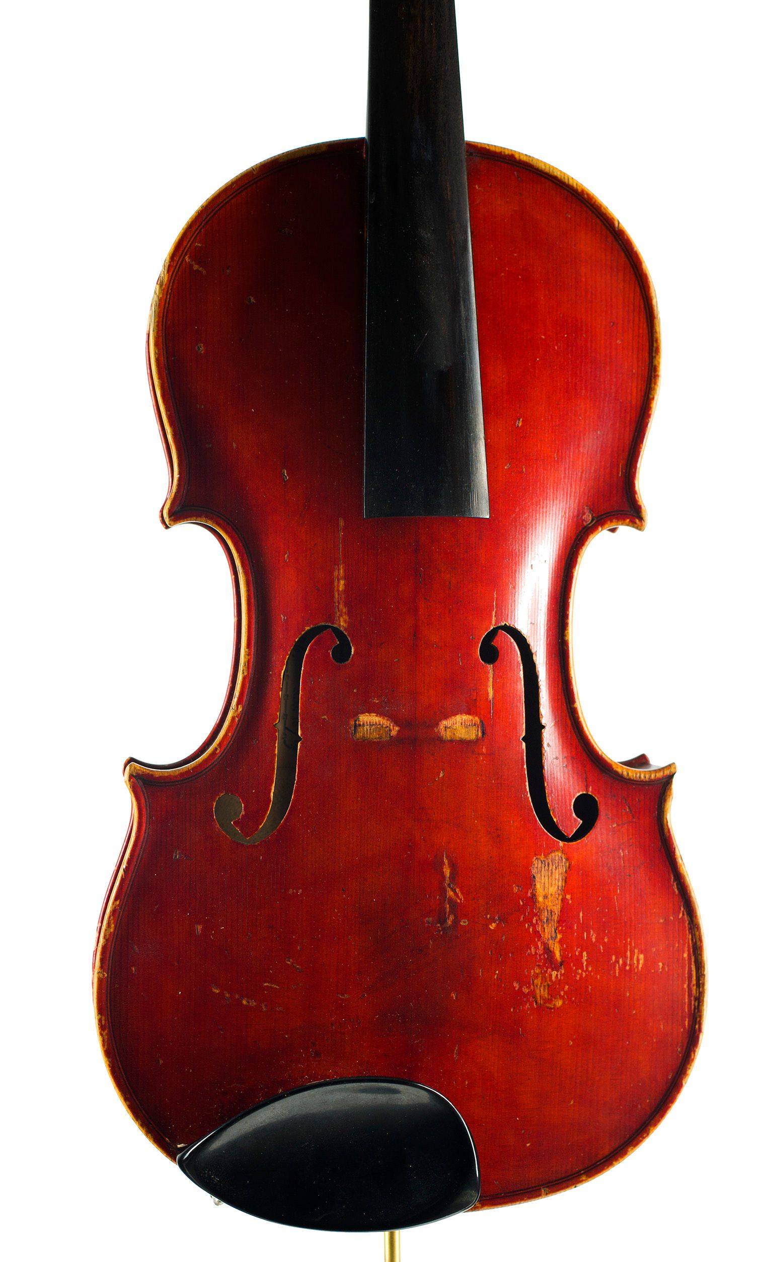 Violin by Joseph Wade, Leeds, 1890 — angled view, 10°