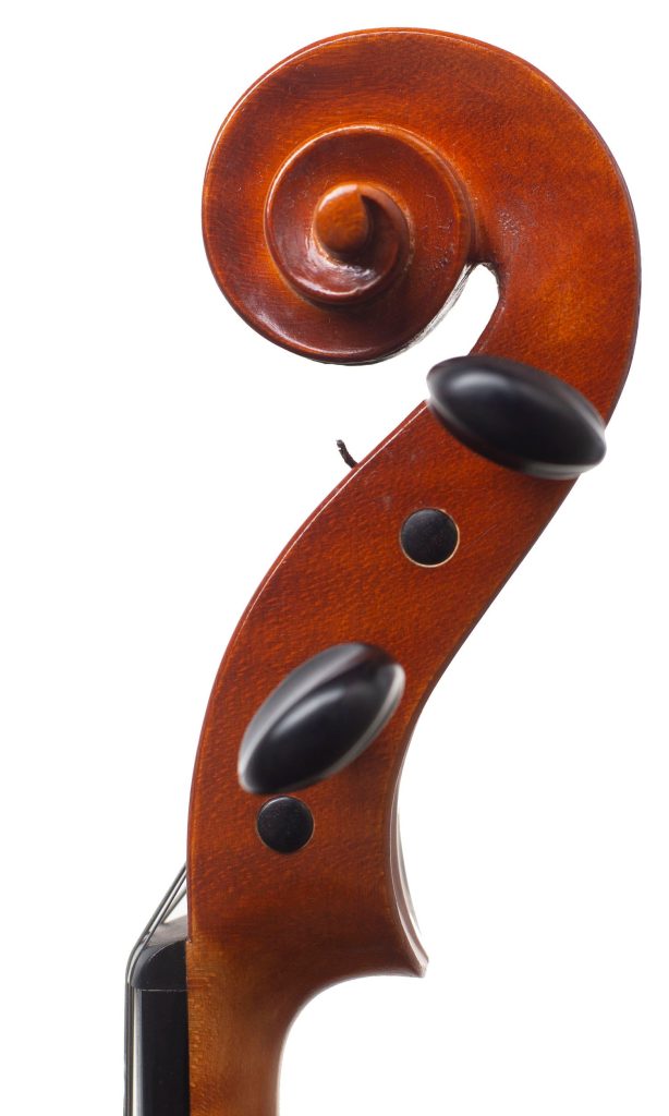 Viola, Workshop of Ernst Heinrich Roth, Bubenreuth, 1985 — scroll