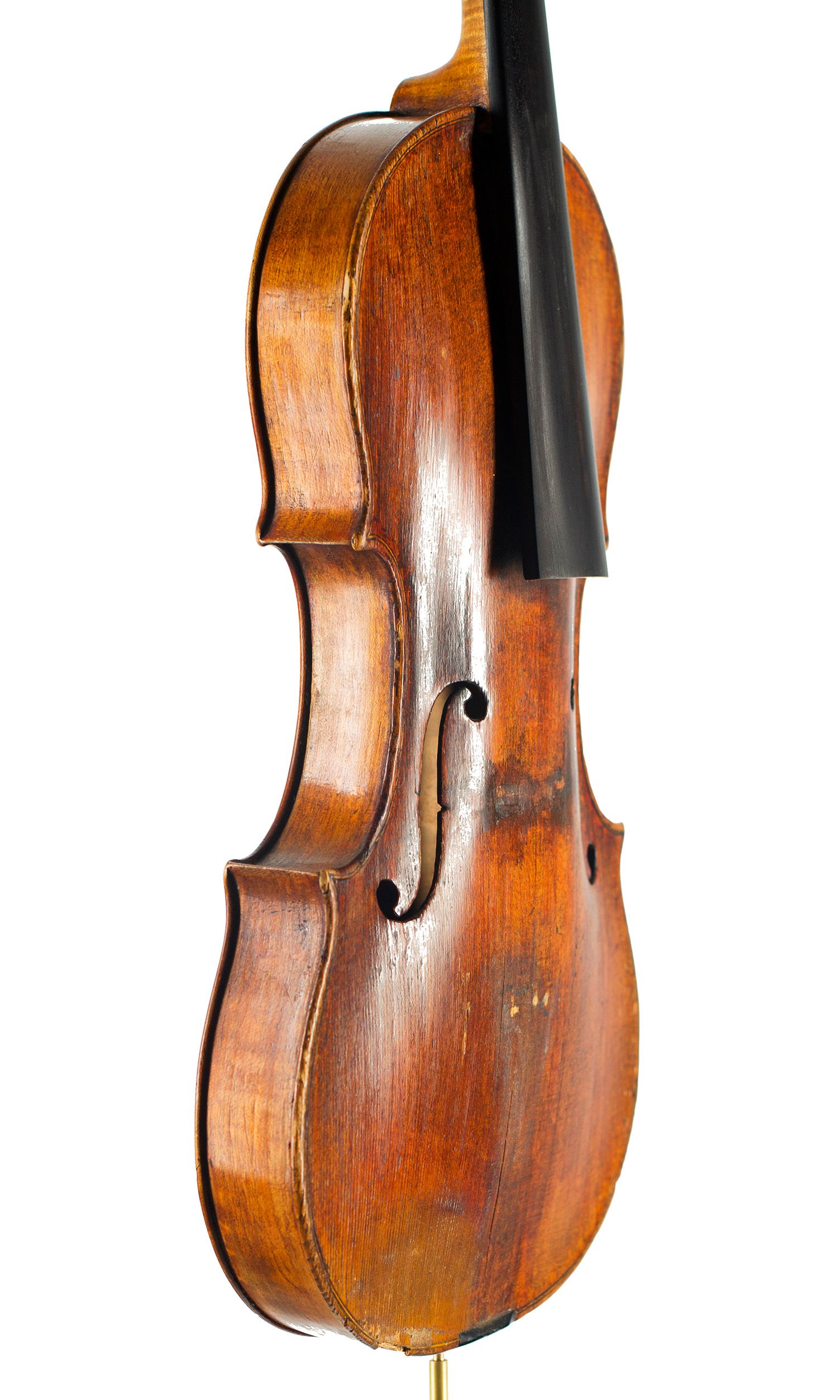 Violin by Joseph Gaffino, Paris, circa 1750 — angled view, 60°