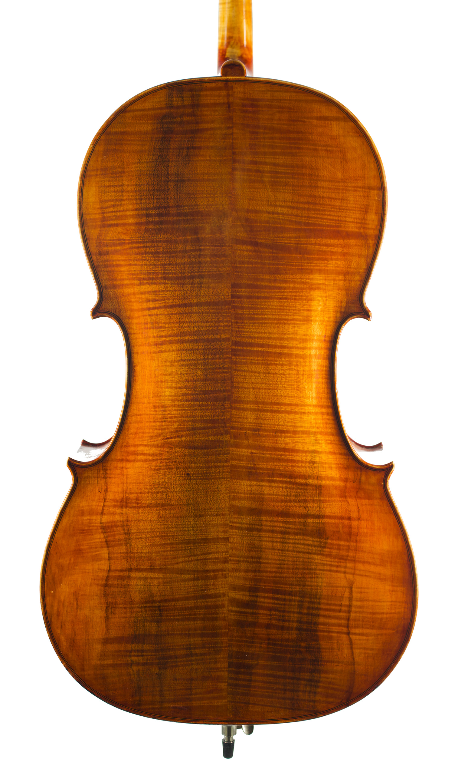 A cello by John Hodinott, Wimbourne, circa 1970 — back
