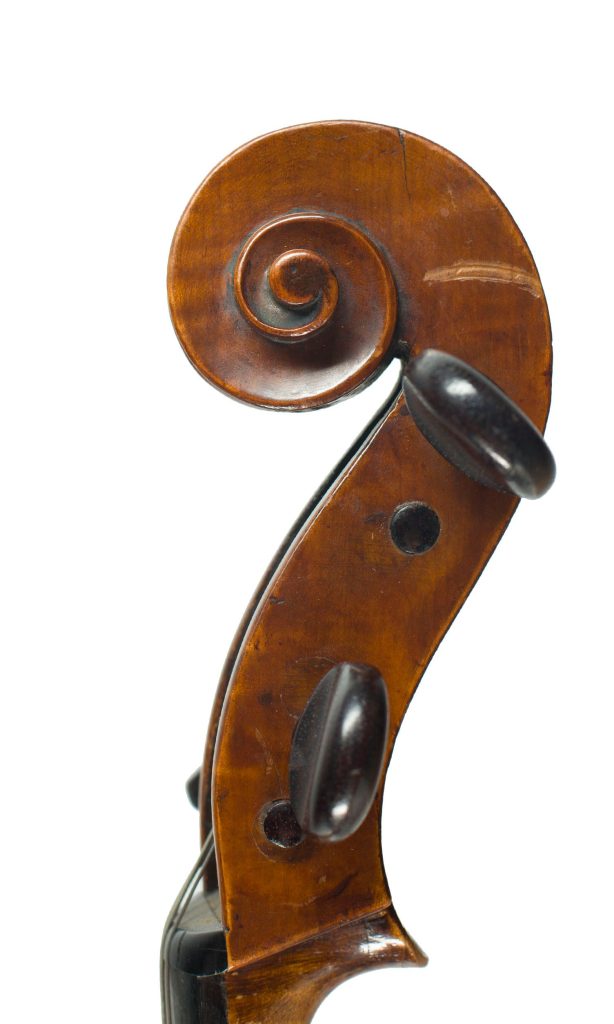 Cello by Thomas Kennedy, London, 1837 — scroll