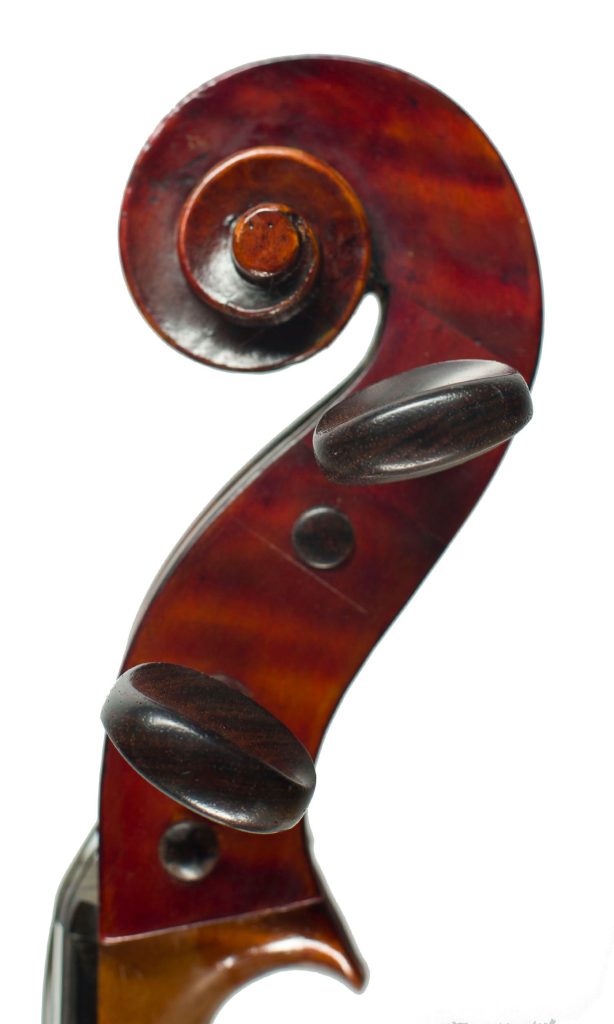 Cello by Robert Ballantyne, Edinburgh, 1822 over 100 years old — scroll