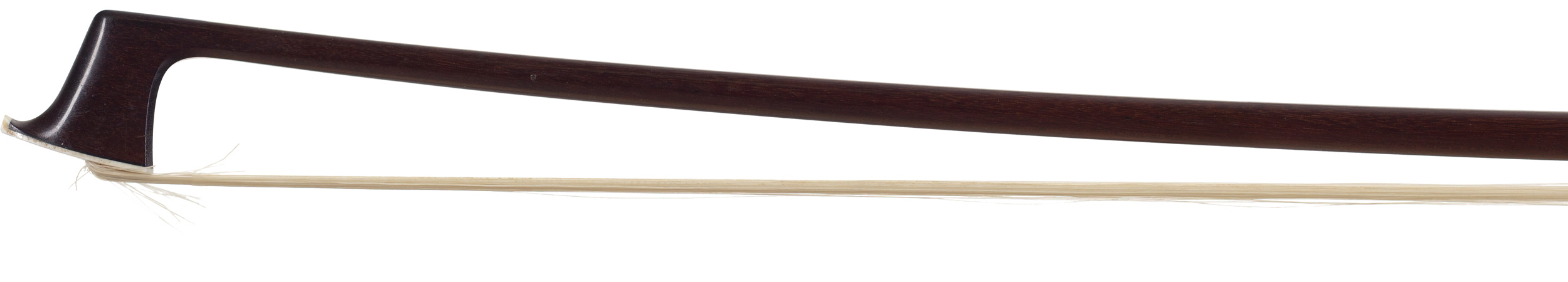 A silver-mounted violin bow by John Clutterbuck, Bicester — head