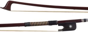 A silver-mounted cello bow by Thomas Porter, circa 1980 — head and frog